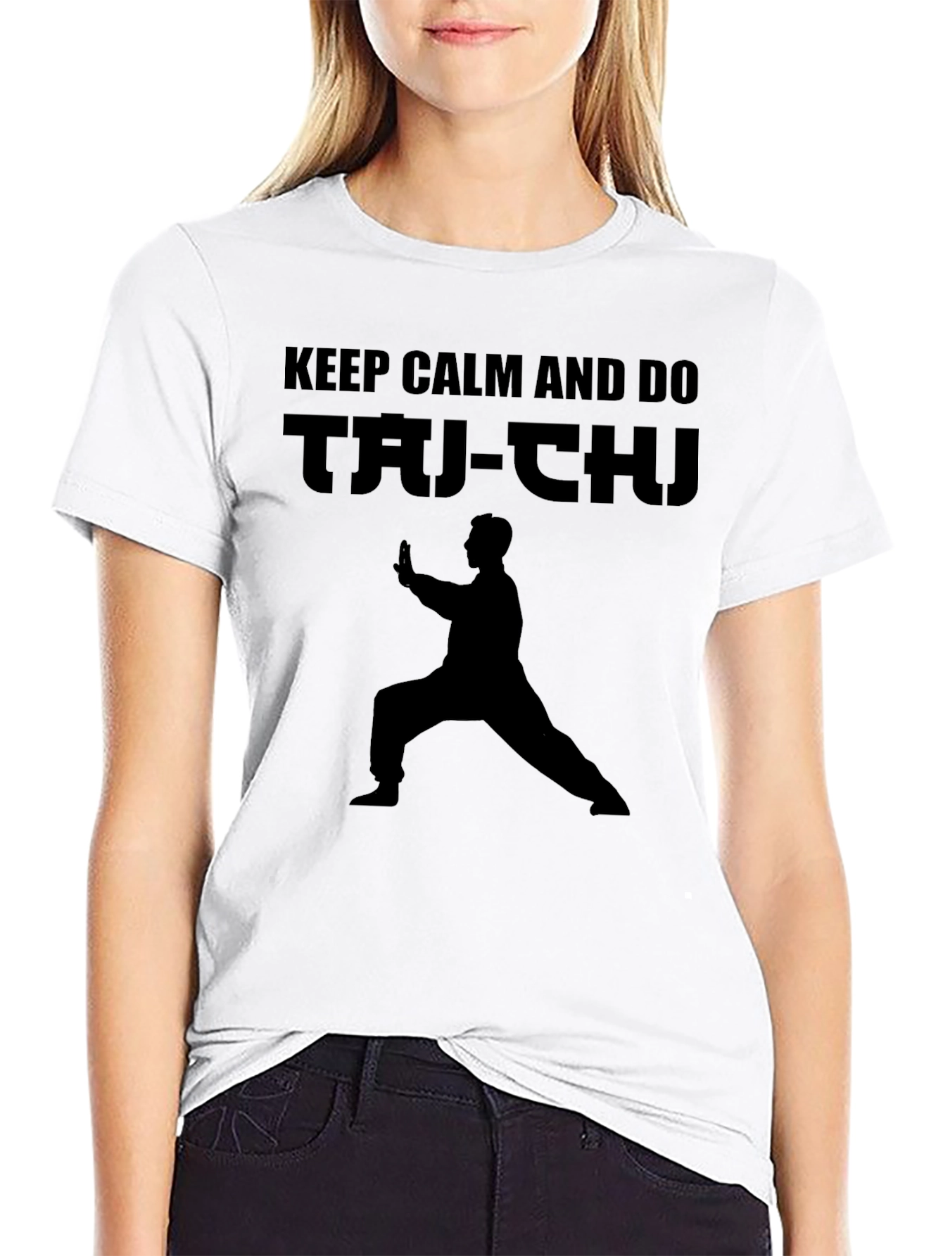Keep Calm and Do Tai-Chi Black T-Shirt
