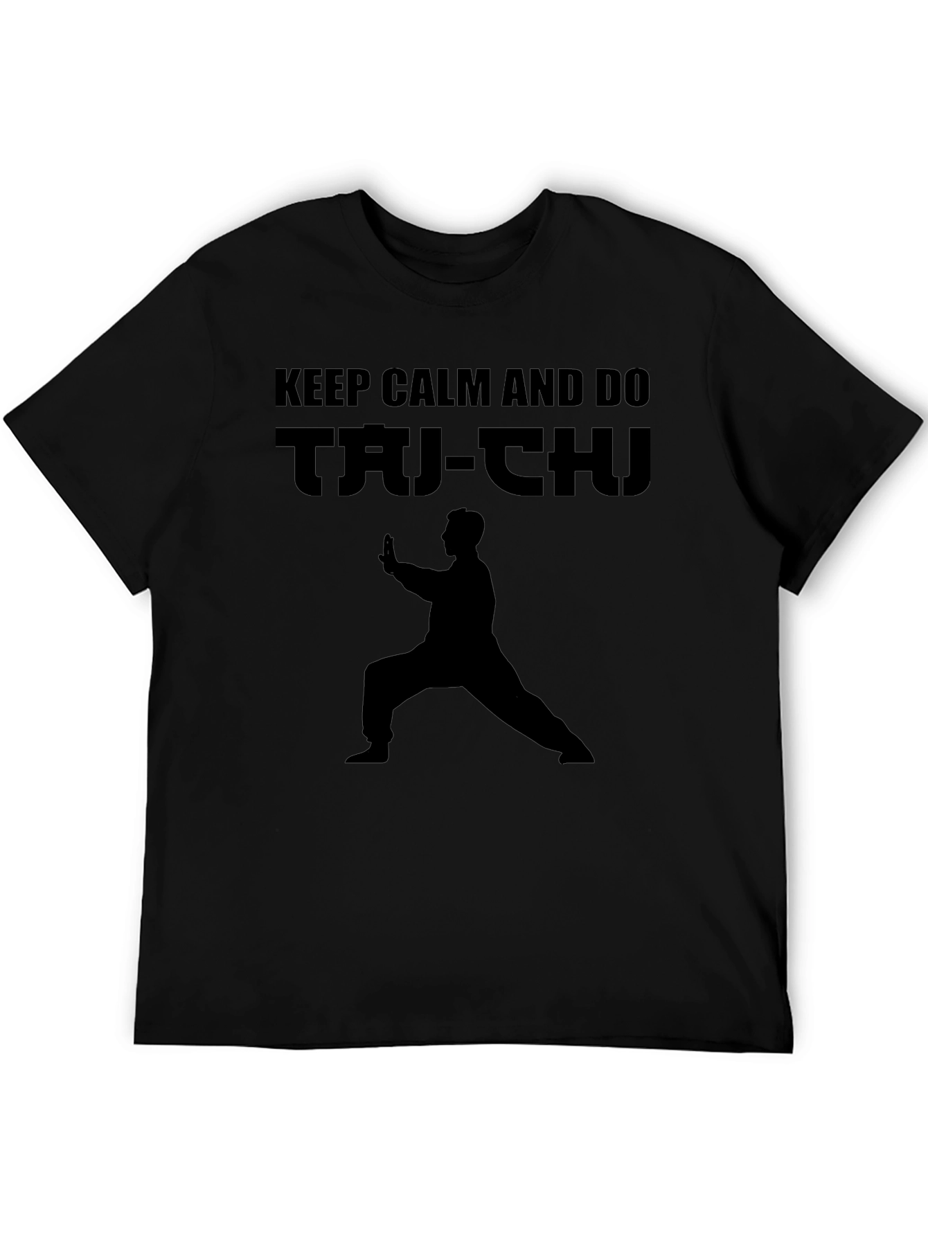 Keep Calm and Do Tai-Chi Black T-Shirt