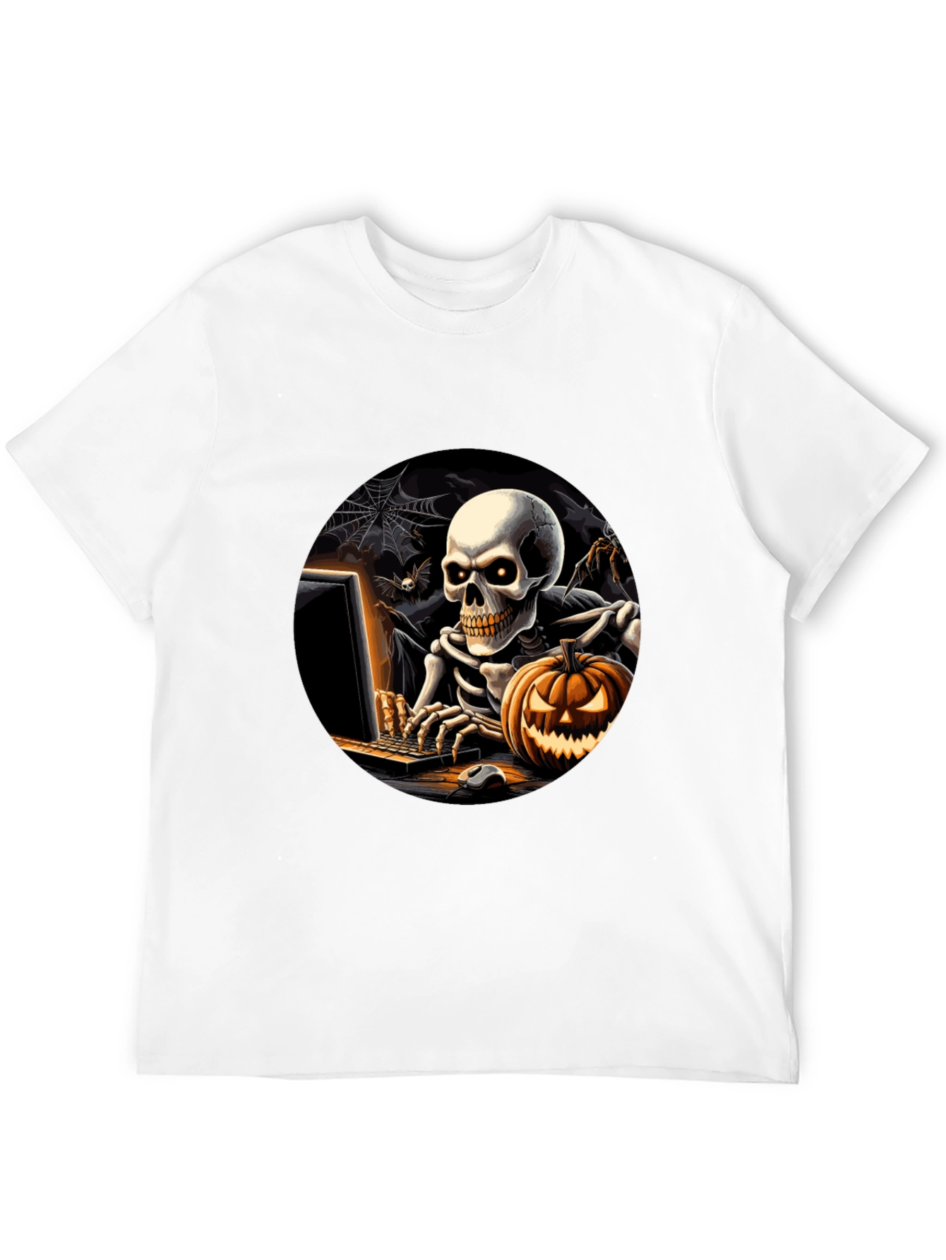 Skeleton Gamer T-Shirt: Halloween Fun