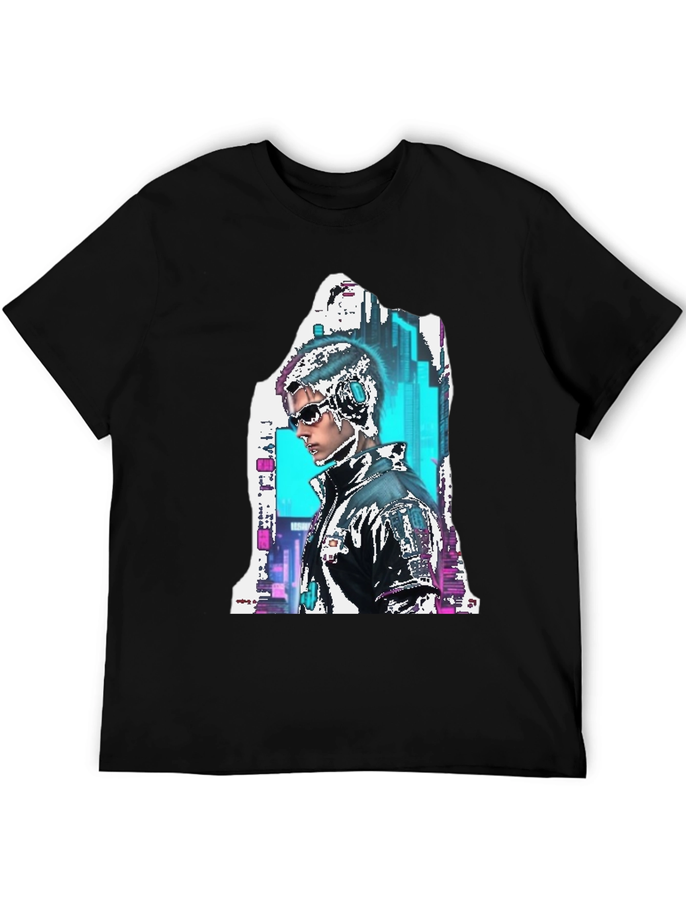 Cyberpunk Style Graphic T-Shirt