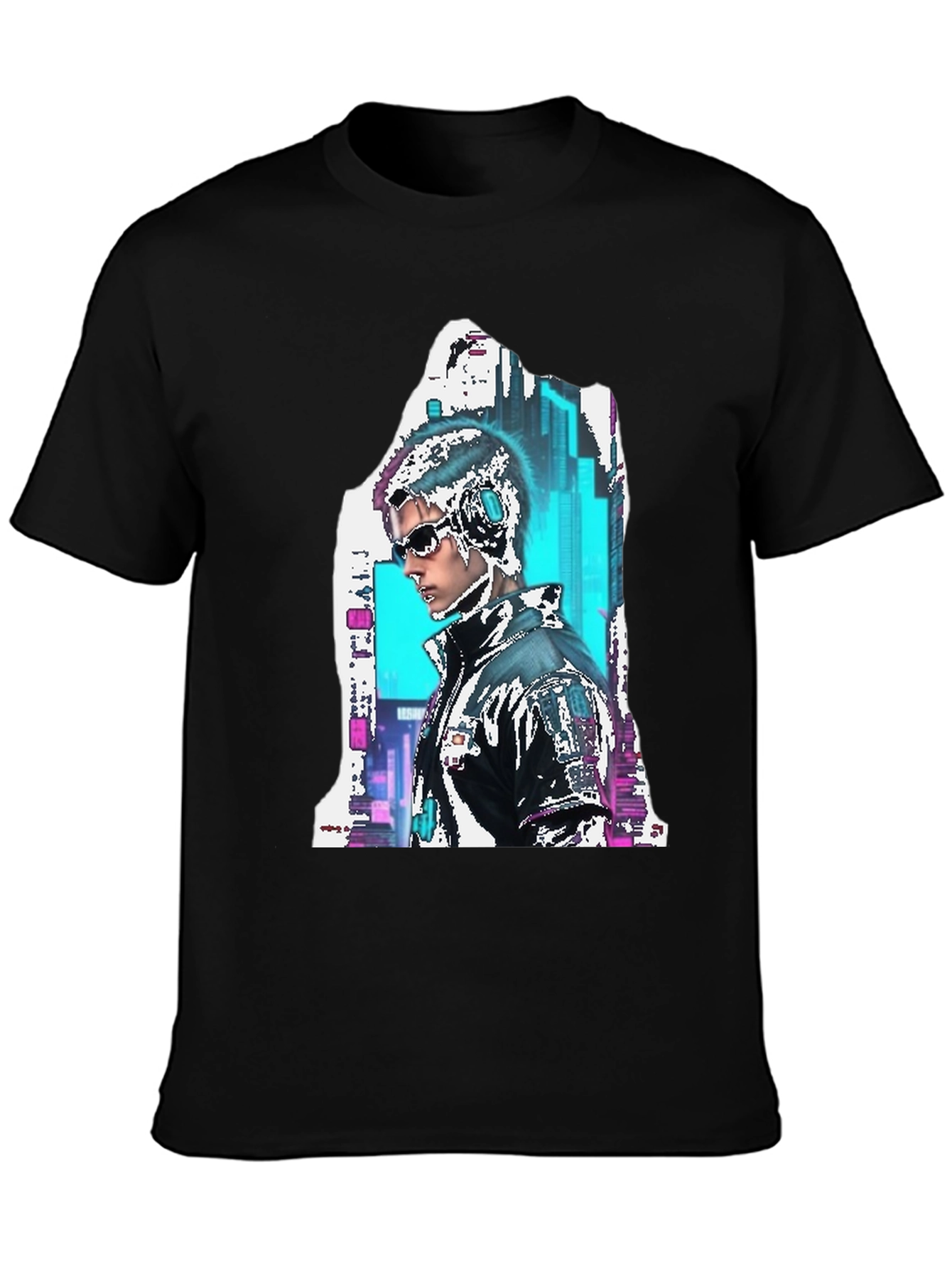 Cyberpunk Style Graphic T-Shirt