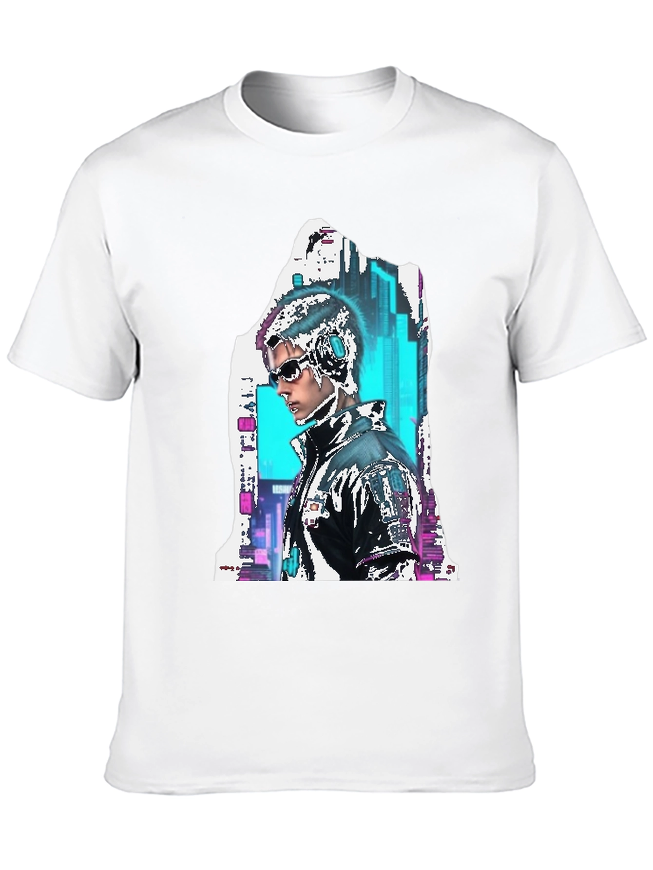 Cyberpunk Style Graphic T-Shirt