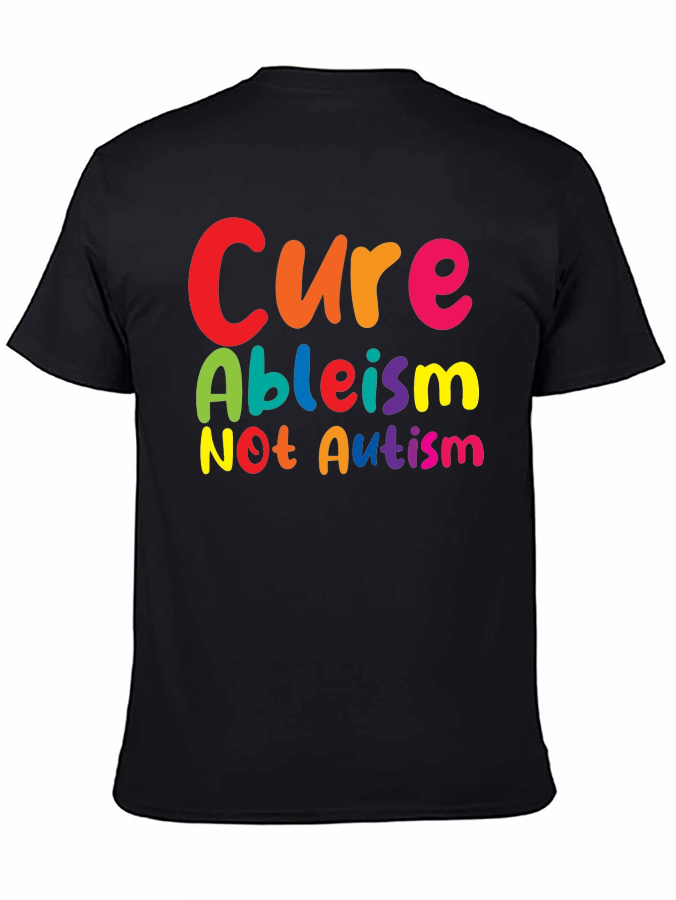 Cure Ableism Not Autism Graphic T-Shirt