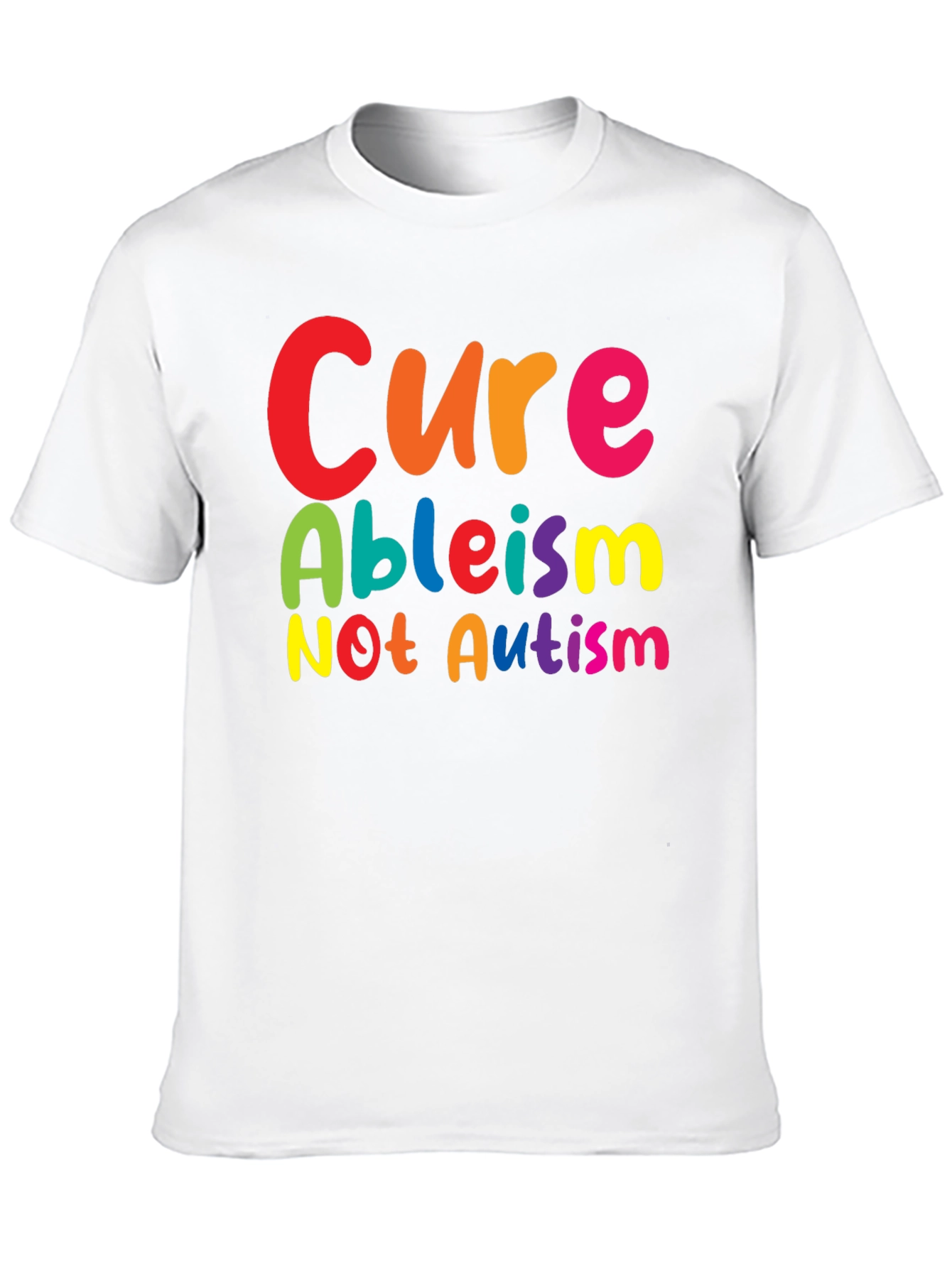 Cure Ableism Not Autism Graphic T-Shirt