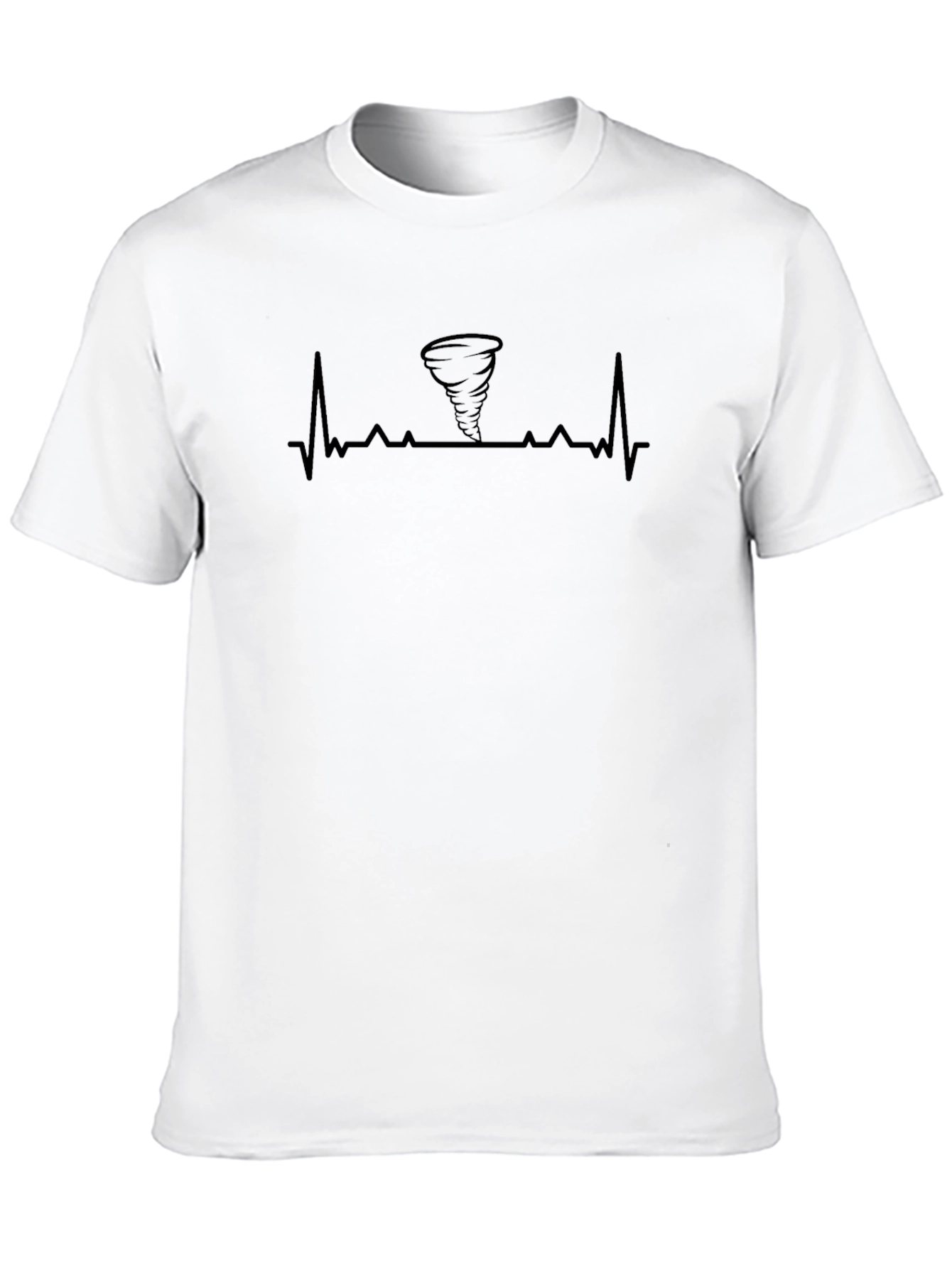 Tornado Heartbeat Graphic Tee - Black