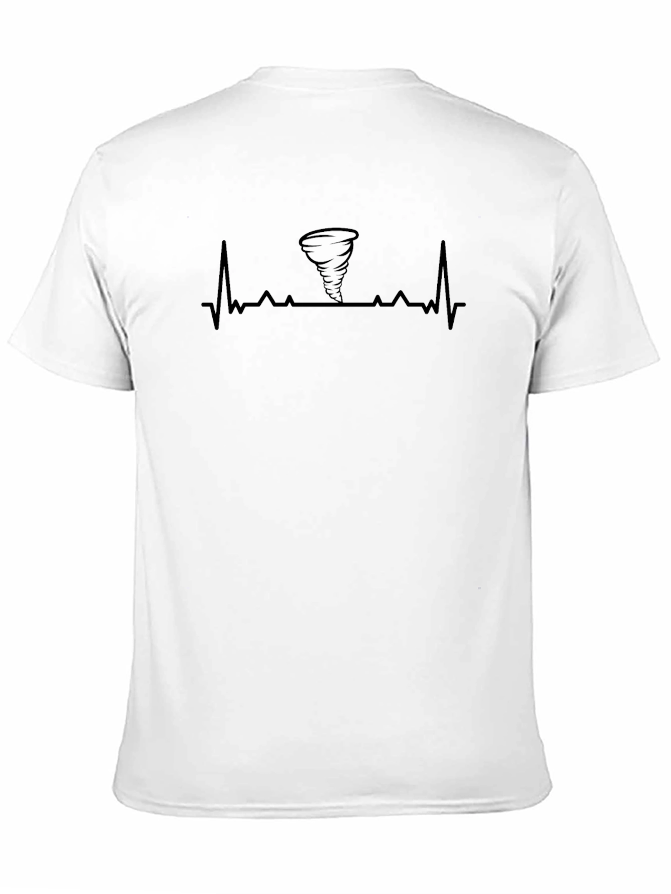 Tornado Heartbeat Graphic Tee - Black