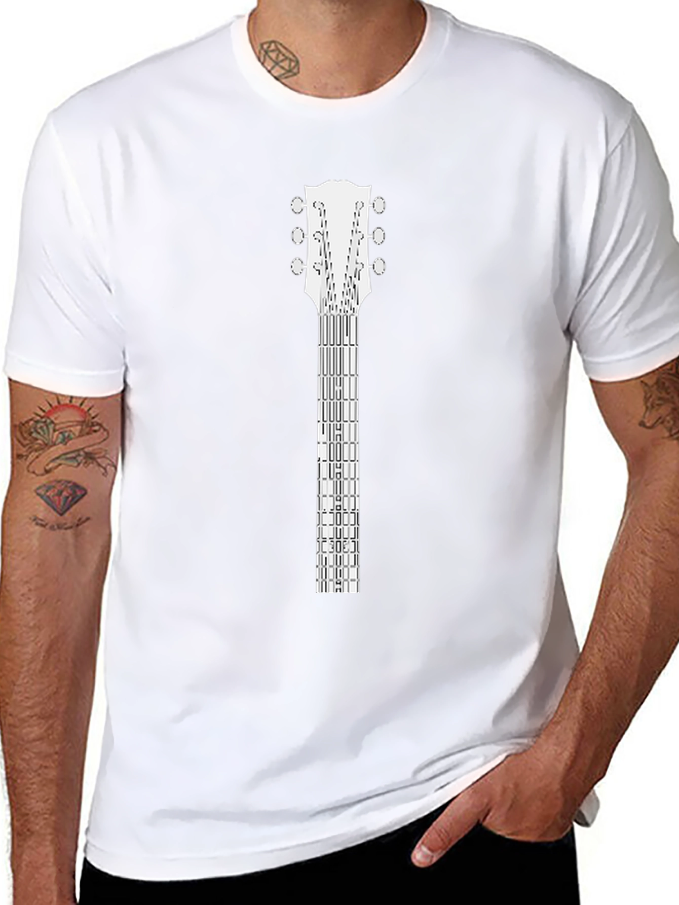 Guitar Neck T-Shirt - Music Lover Tee