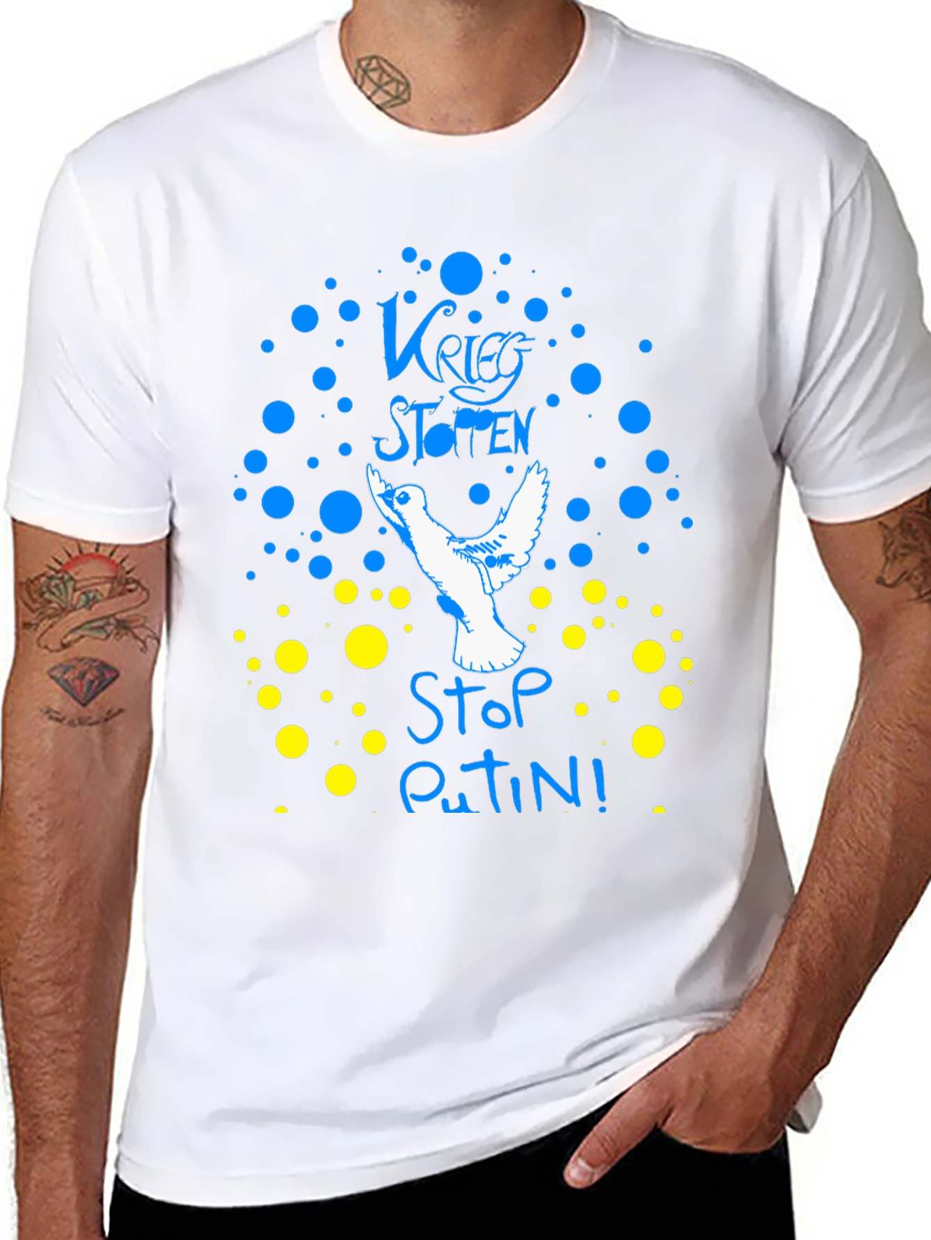 Stop War Dove Graphic T-Shirt