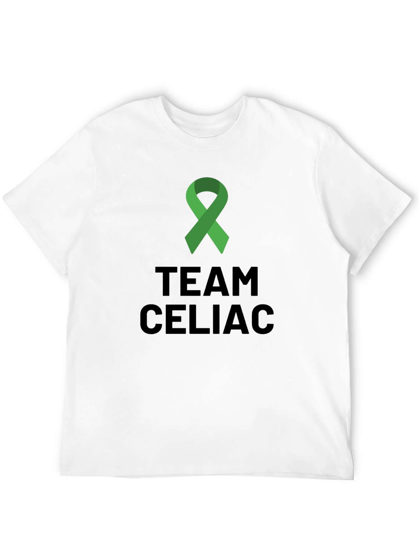 Team Celiac Awareness T-Shirt - Green Ribbon