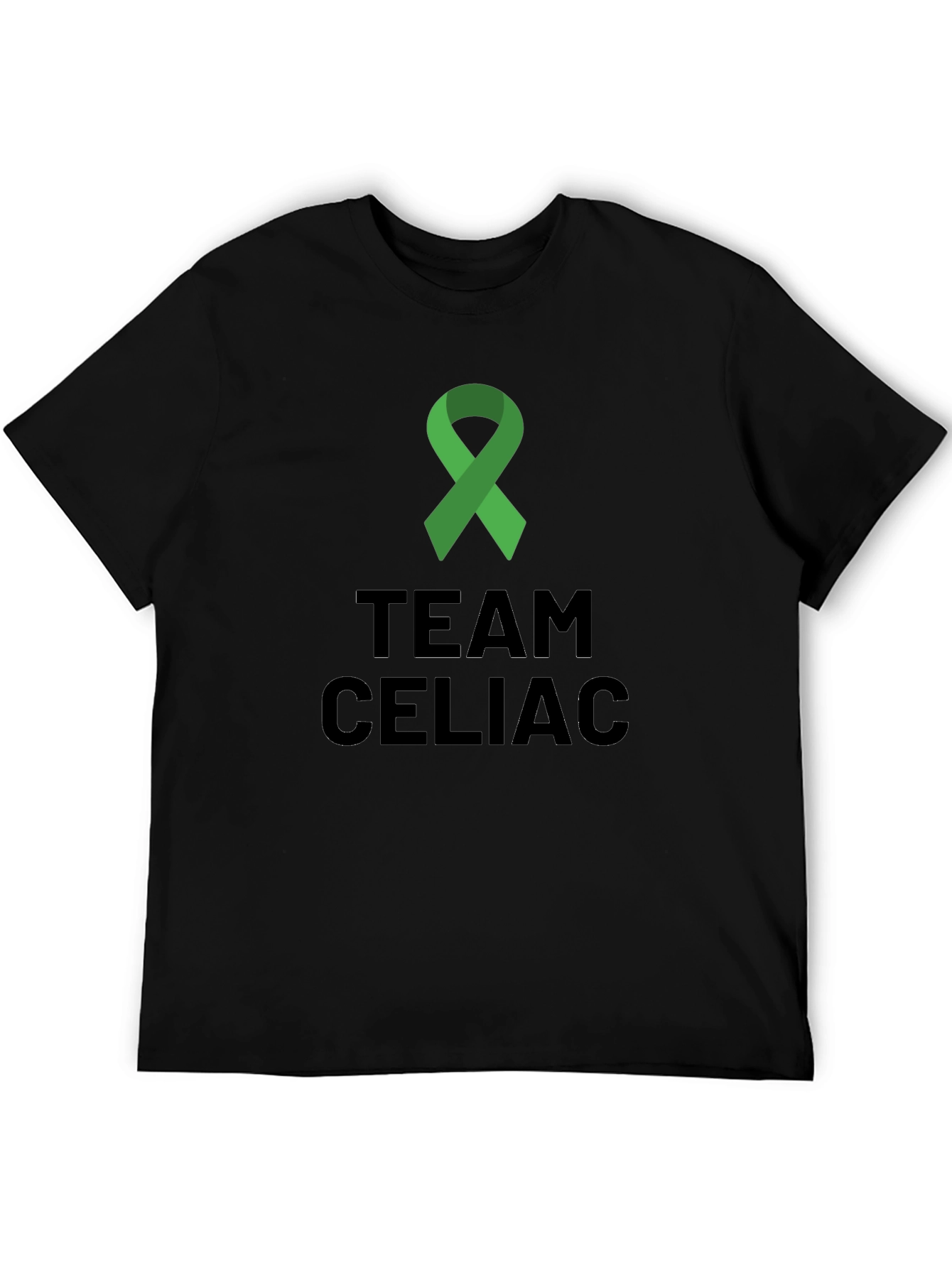Team Celiac Awareness T-Shirt - Green Ribbon