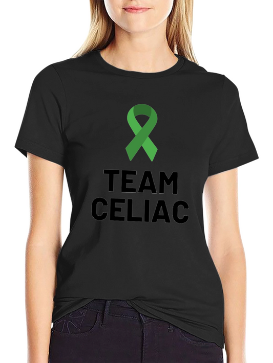 Team Celiac Awareness T-Shirt - Green Ribbon