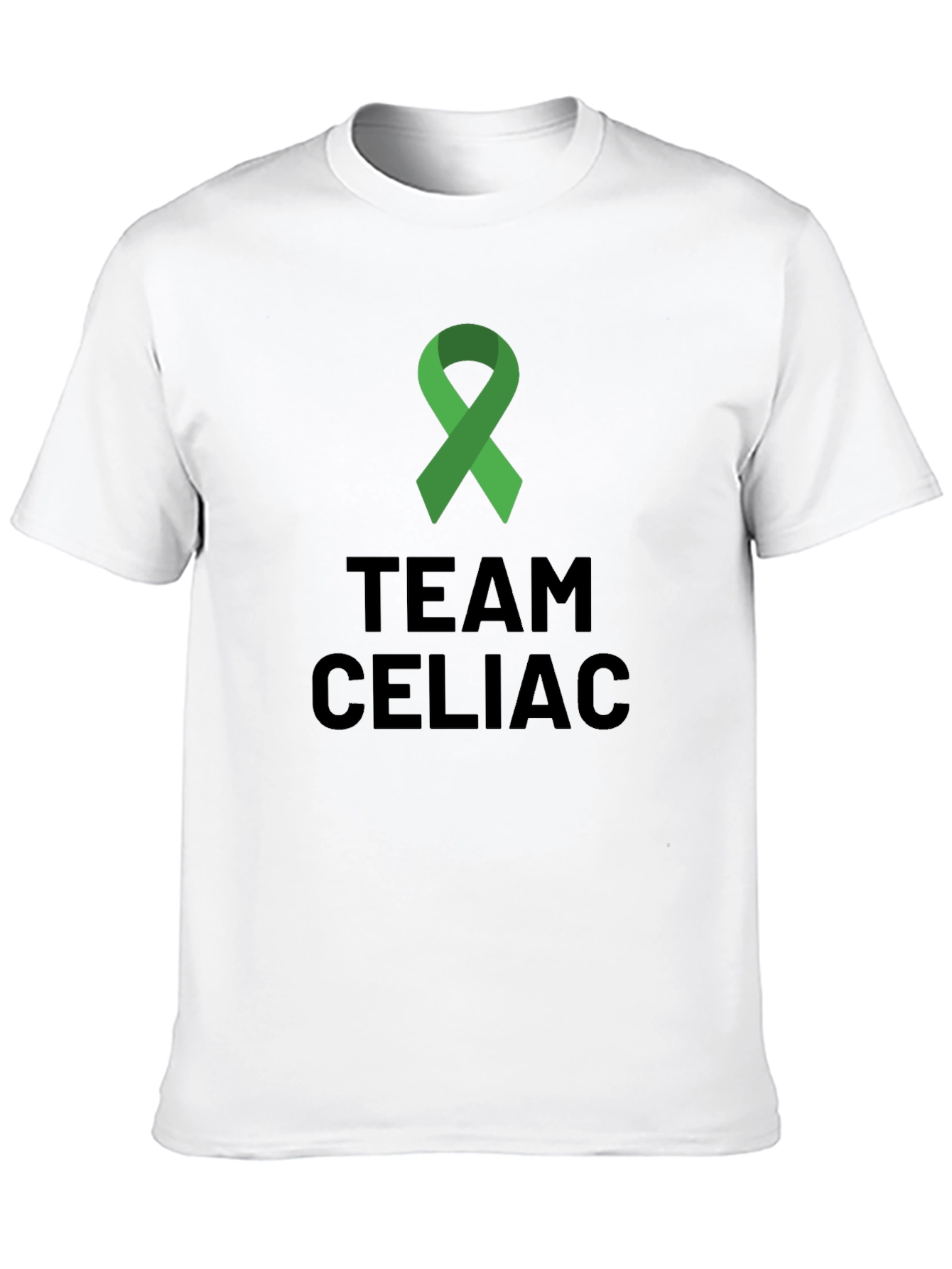 Team Celiac Awareness T-Shirt - Green Ribbon