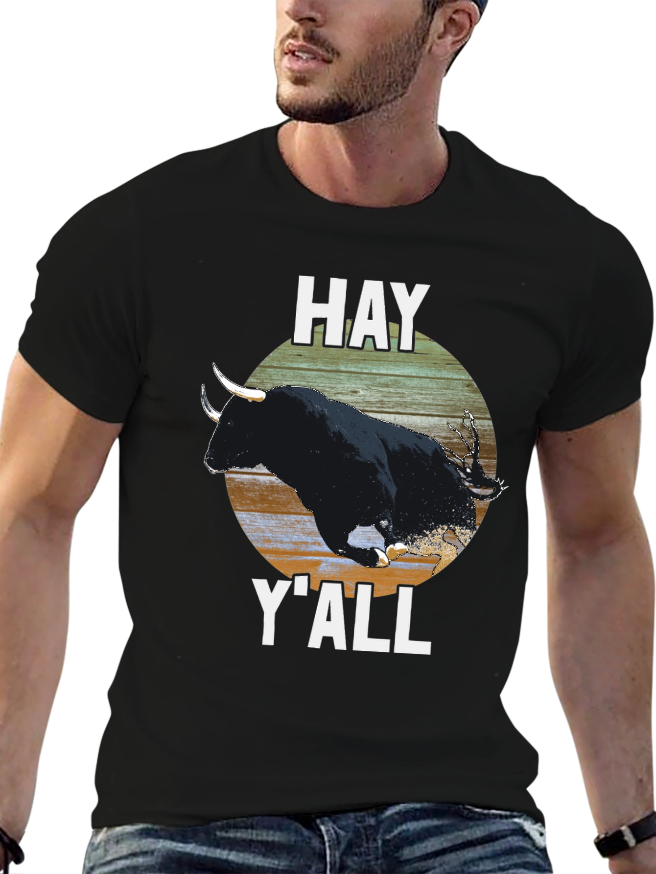 Hay Yall Bull Graphic Tee