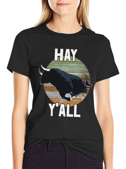 Hay Yall Bull Graphic Tee
