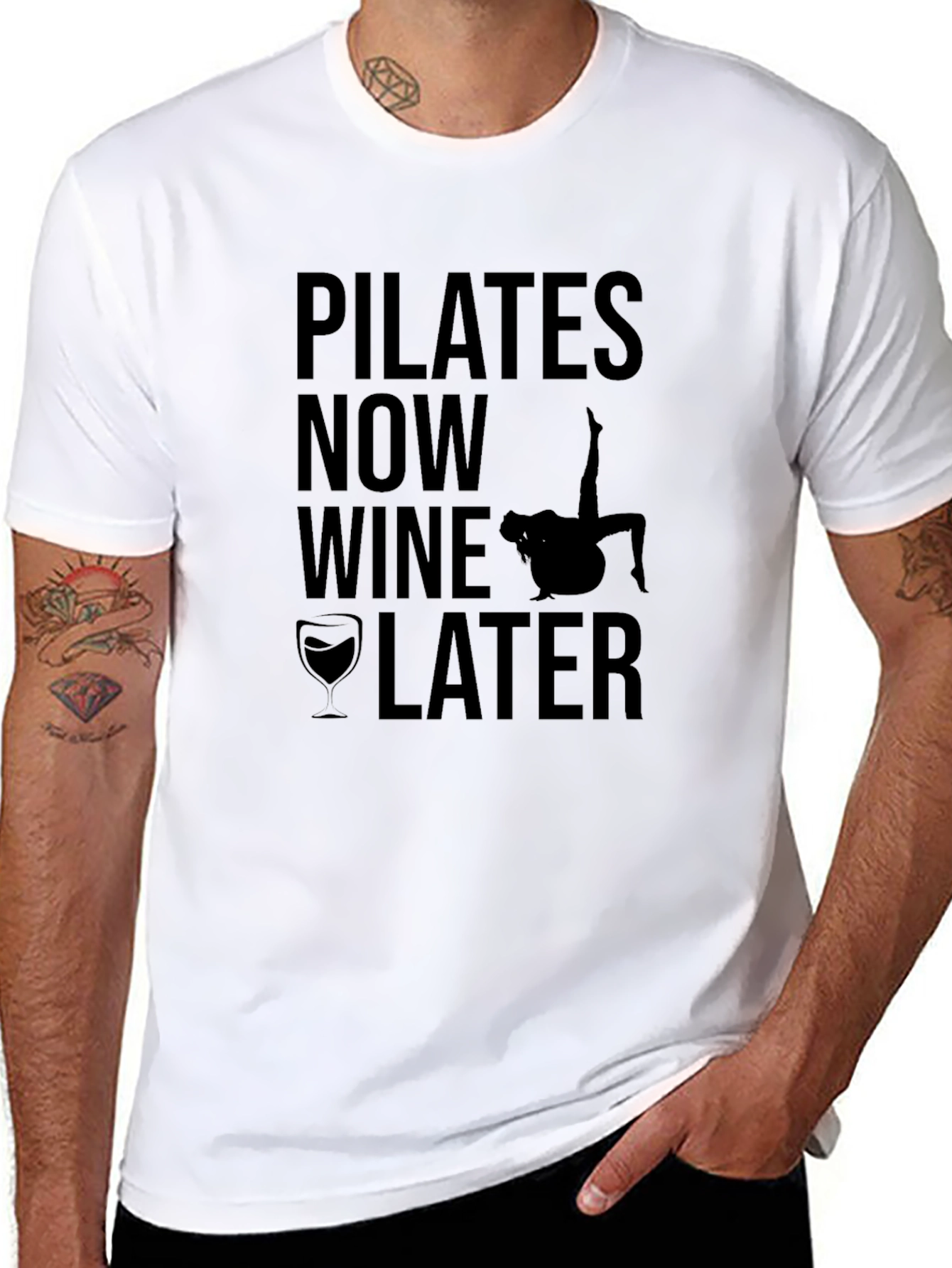 Pilates Now Wine Later T-Shirt