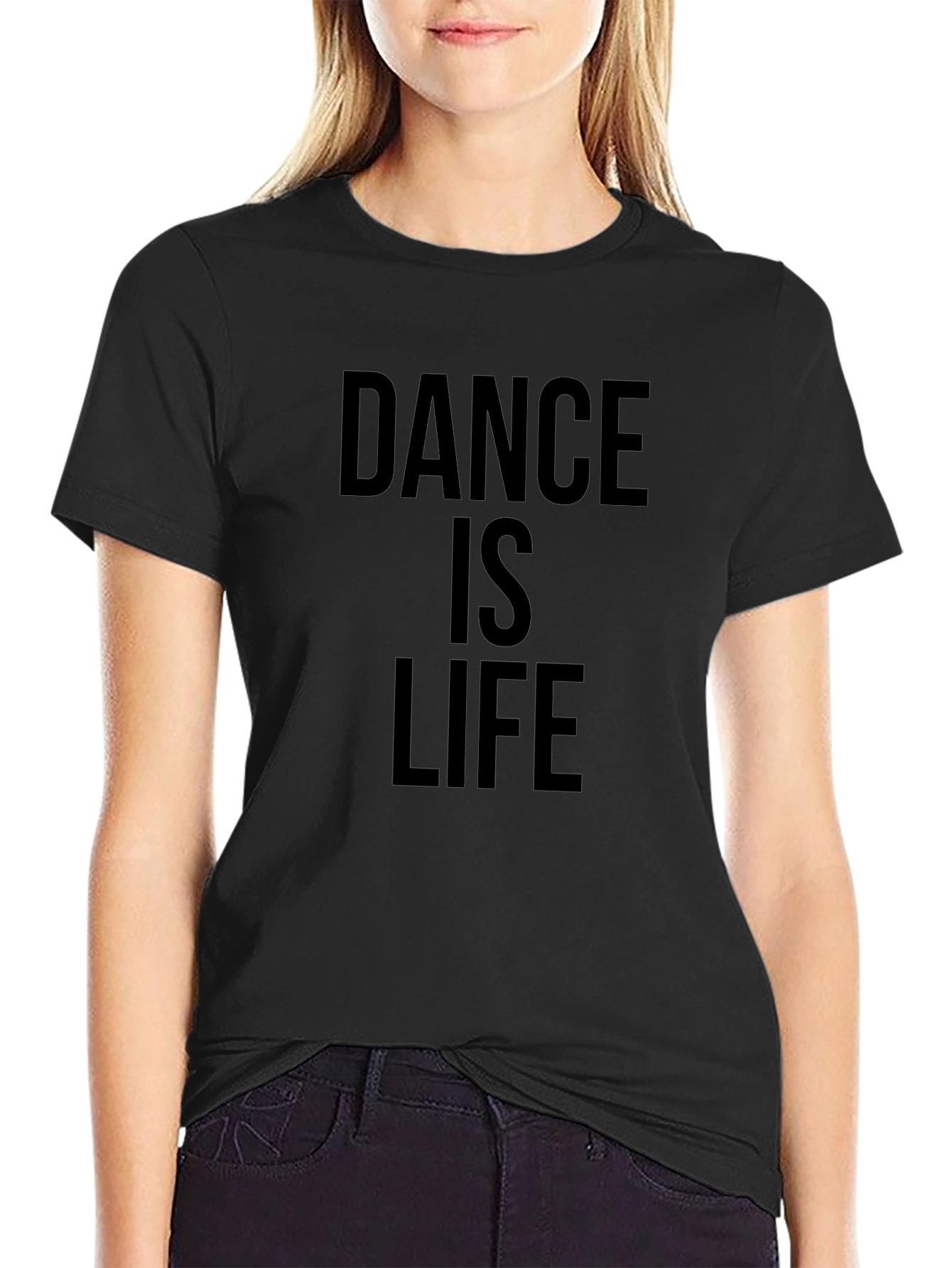 Dance is Life Black Graphic Tee