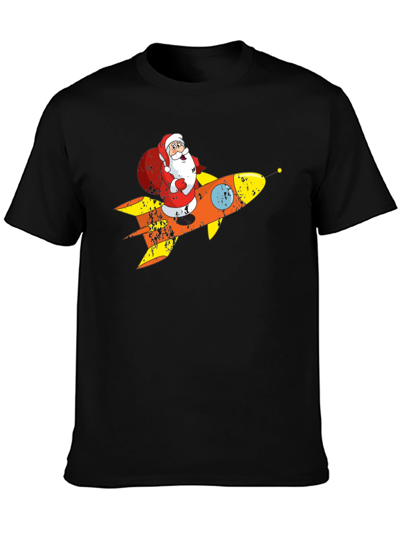 Santa Rocket T-Shirt - Holiday Blast Off!