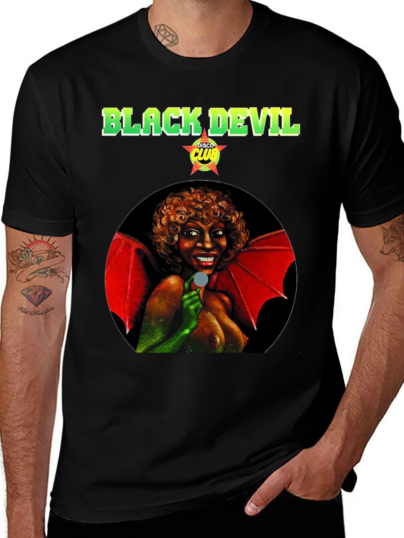 Black Devil Disco Club Graphic T-Shirt
