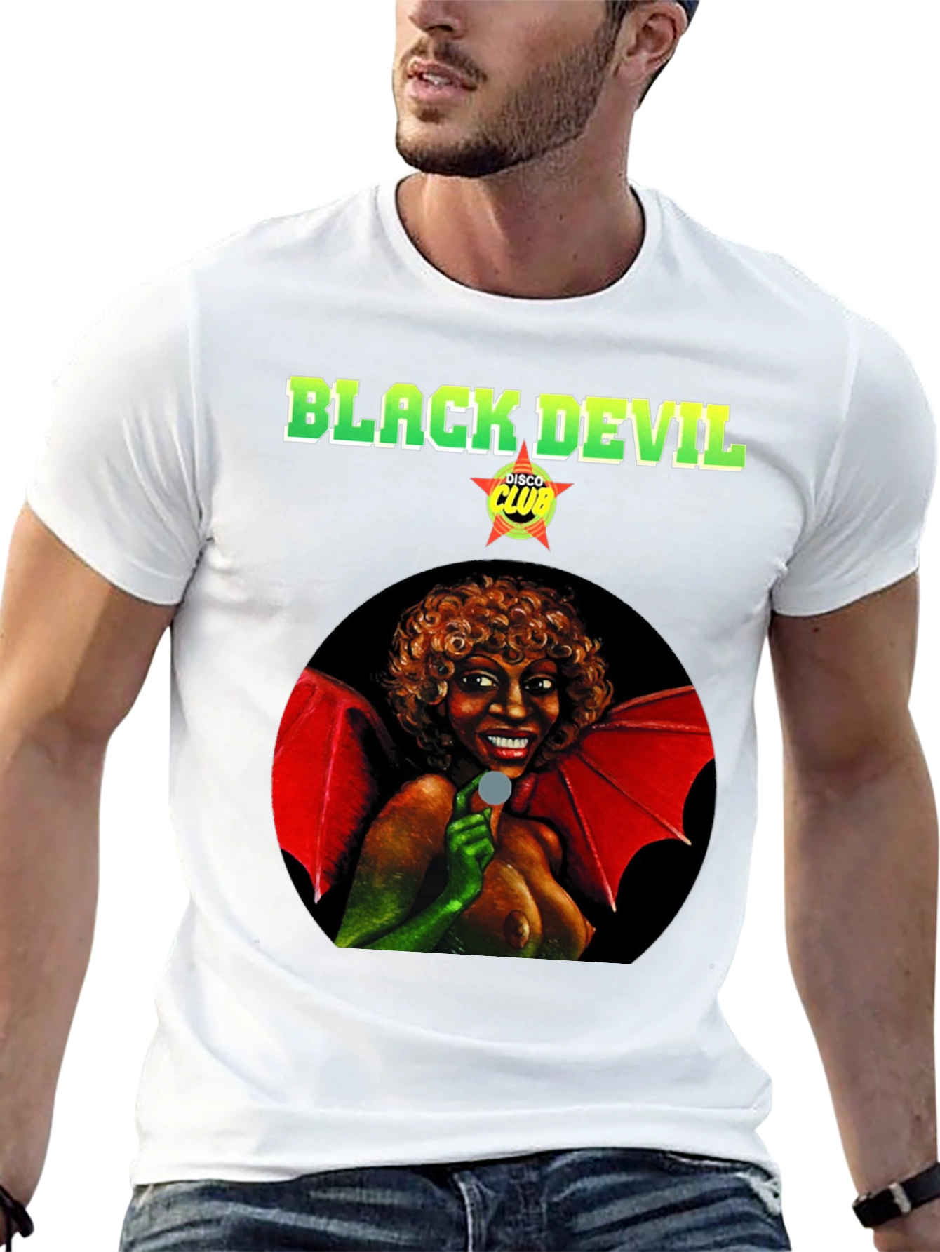 Black Devil Disco Club Graphic T-Shirt
