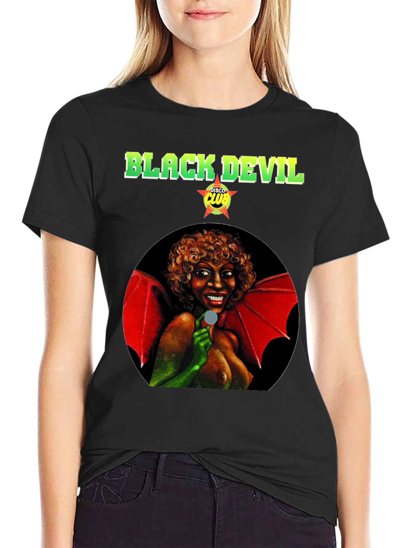 Black Devil Disco Club Graphic T-Shirt