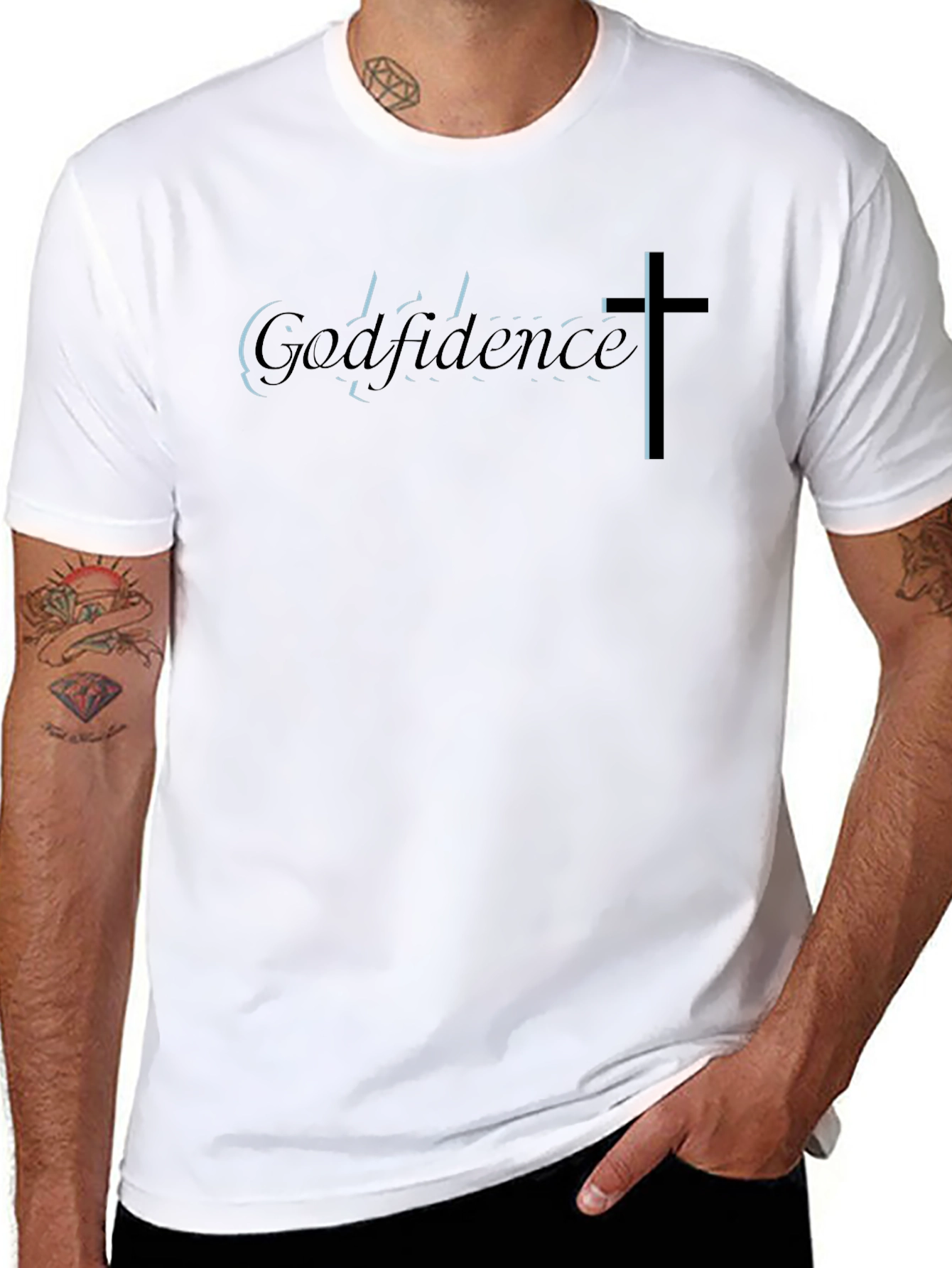 Godfidence Black Graphic Tee