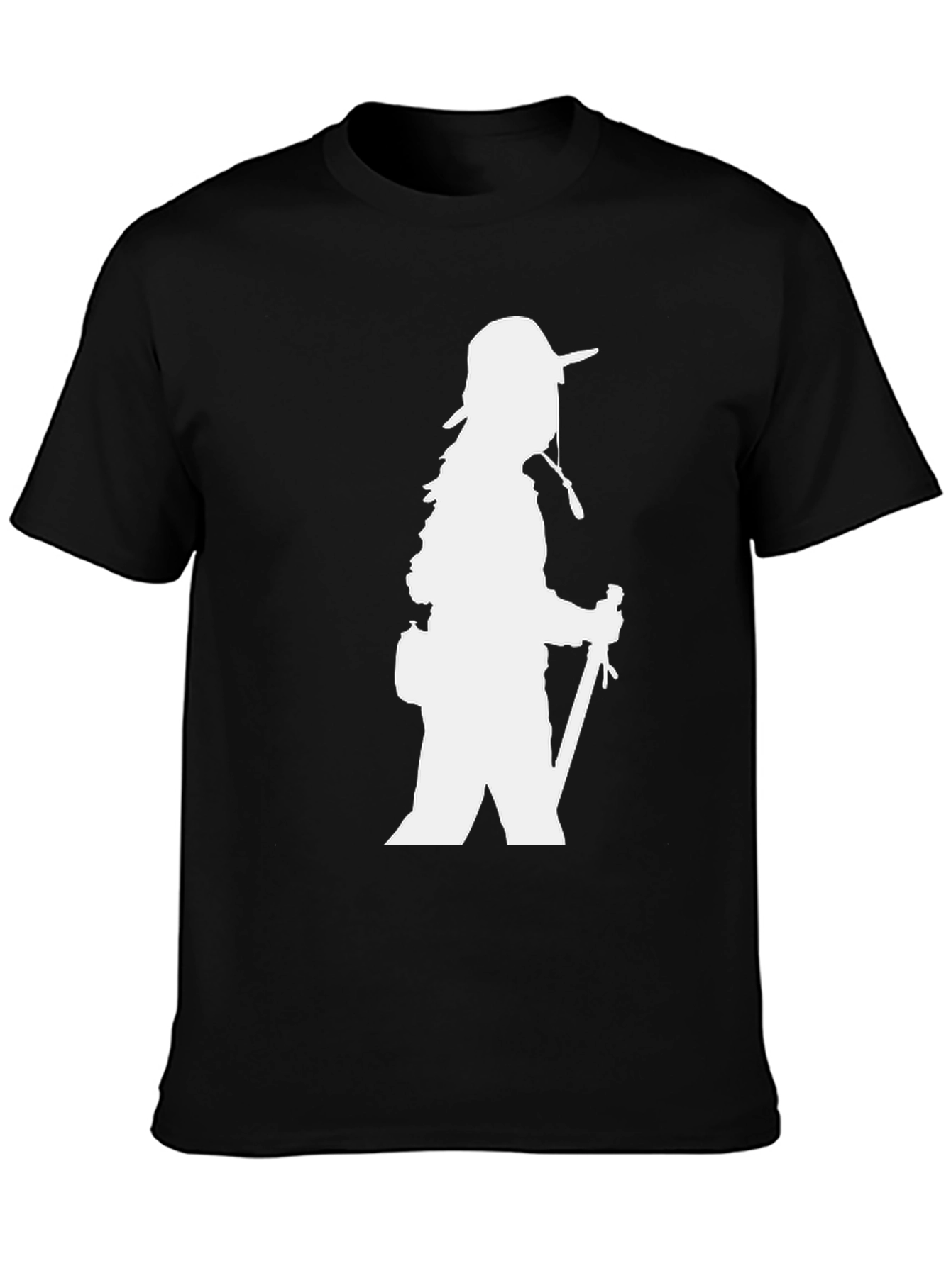 Hiking Silhouette Graphic T-Shirt - Black