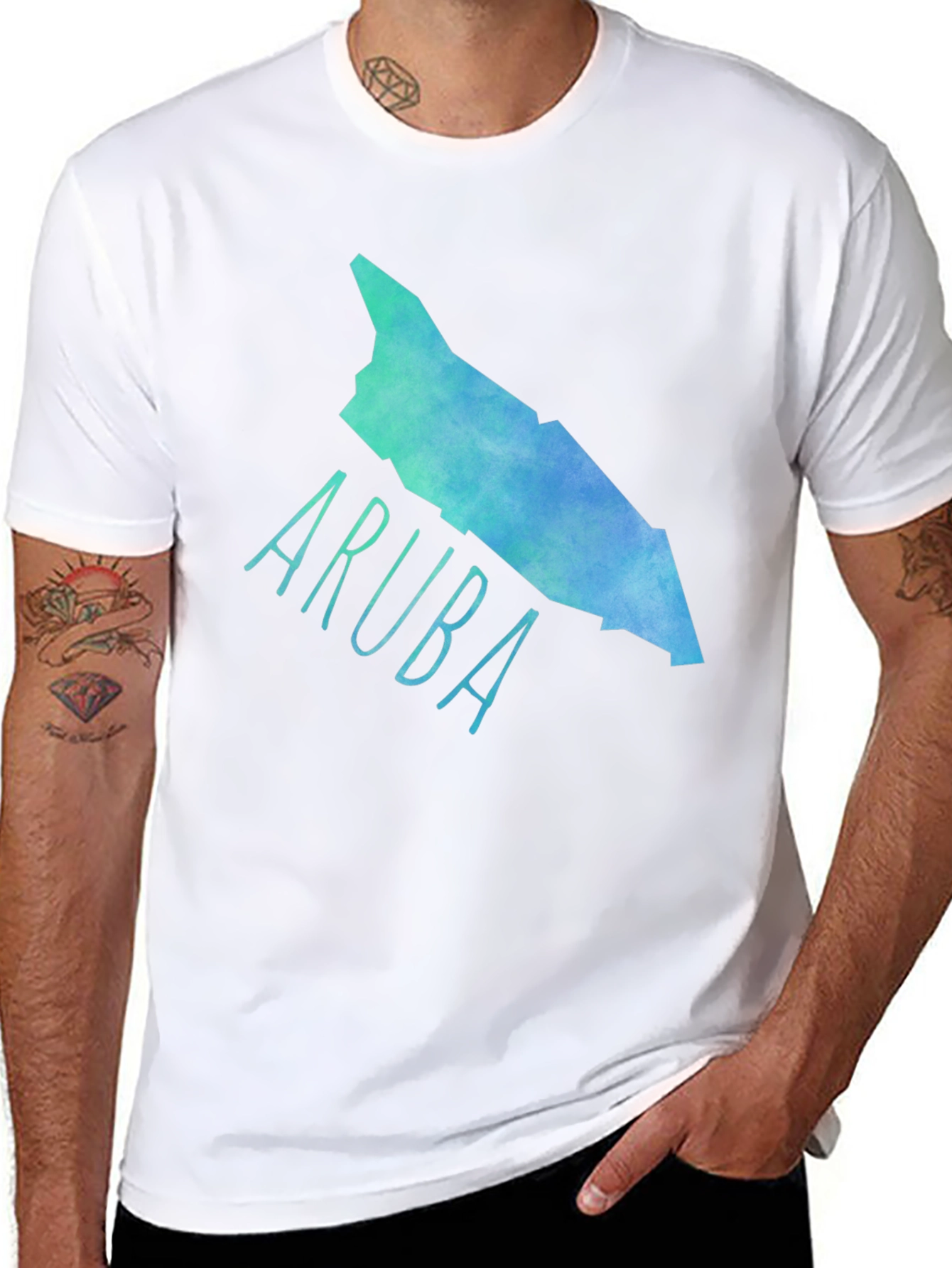 Aruba Map Graphic Tee - Island Vibes