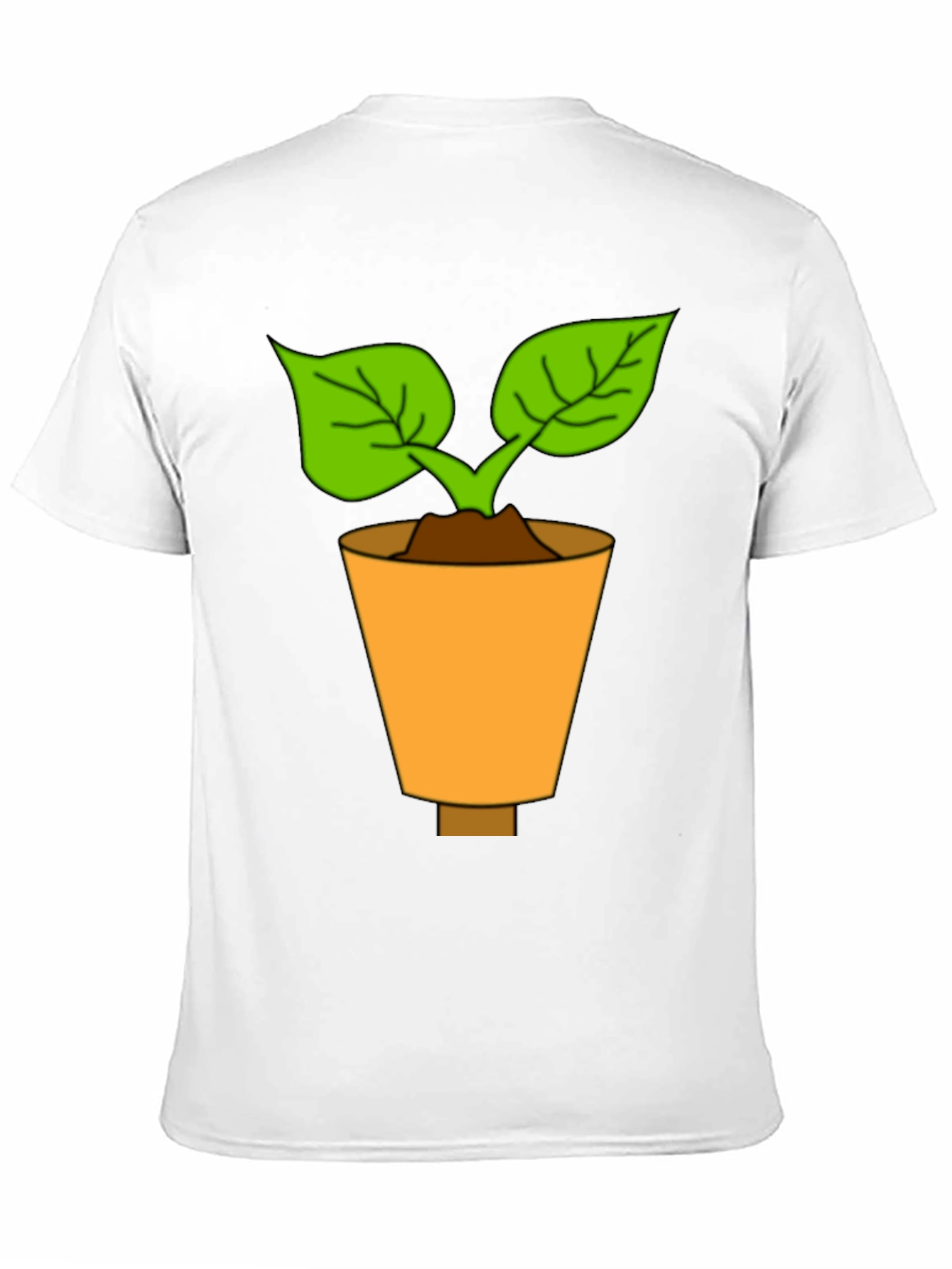 Plant in Pot T-Shirt - Unique Design Casual Wear