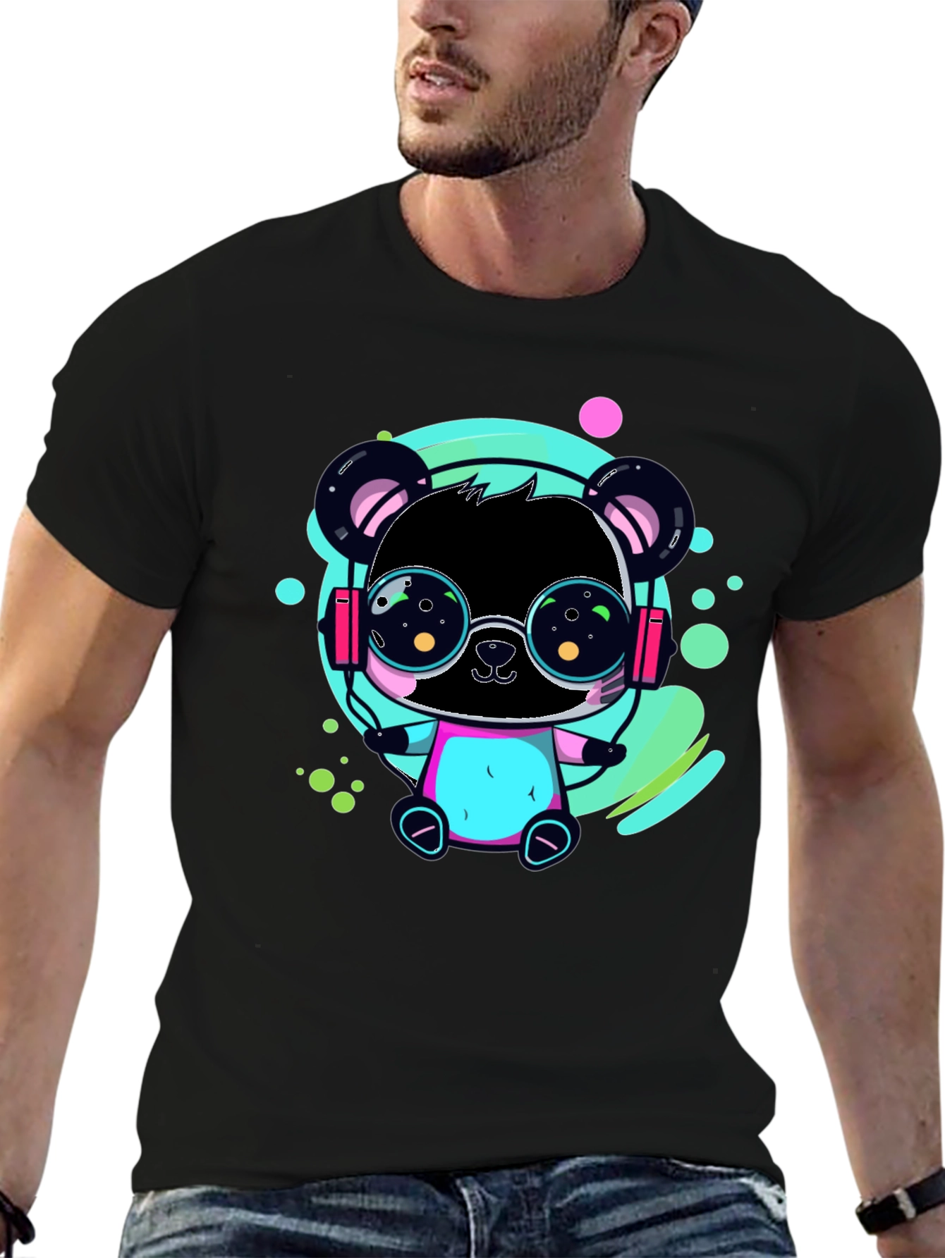 Neon Panda Graphic Tee