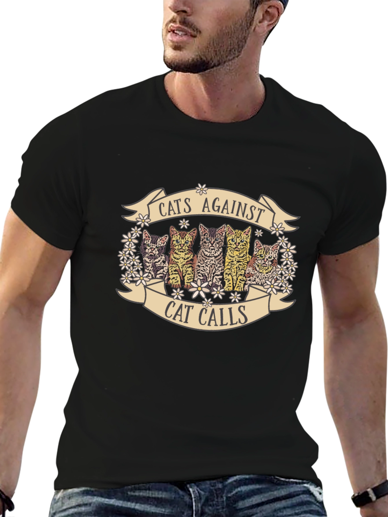 Cats Against Cat Calls Graphic T-Shirt