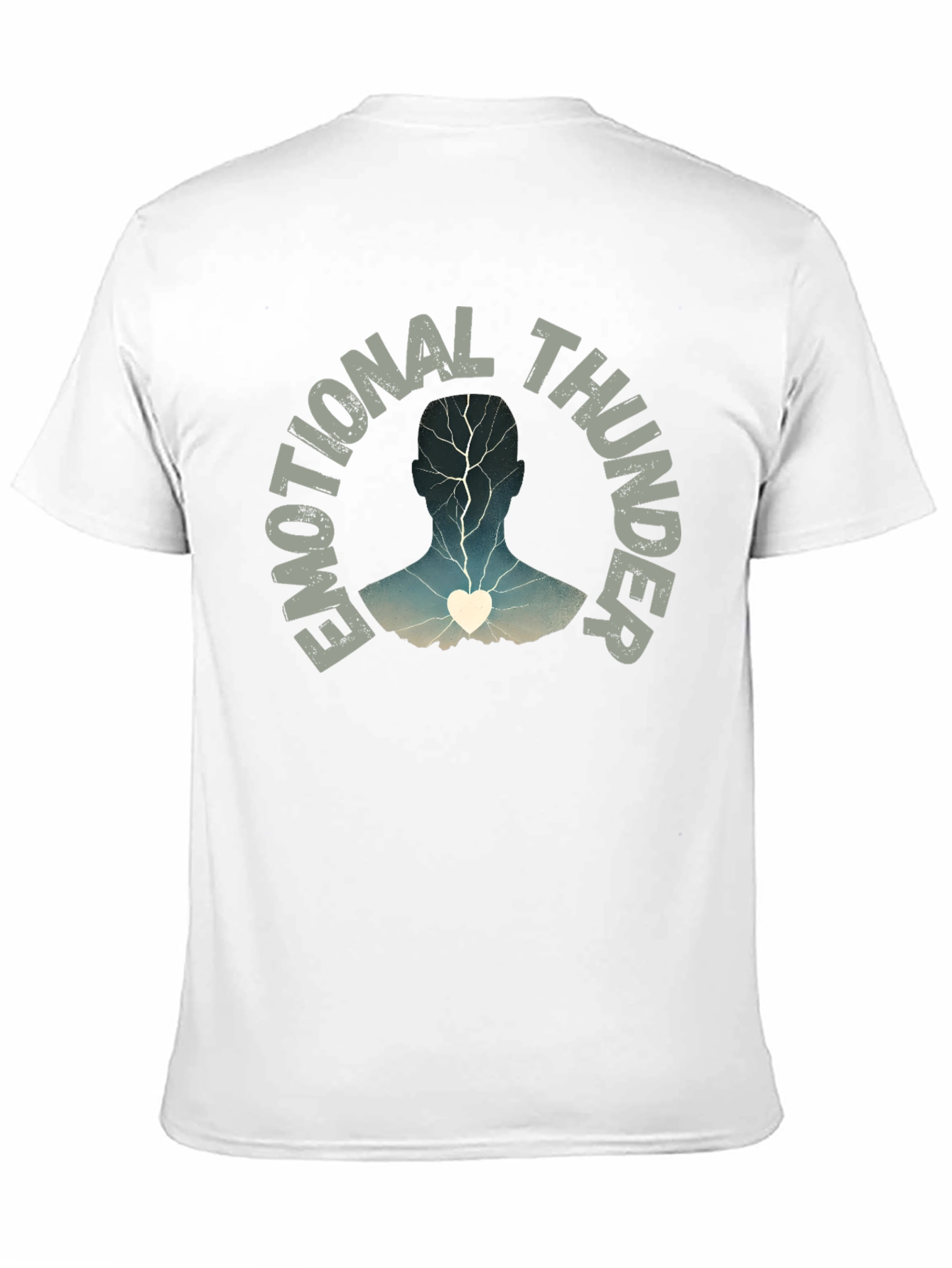 Emotional Thunder T-Shirt: Expressive Graphic Tee