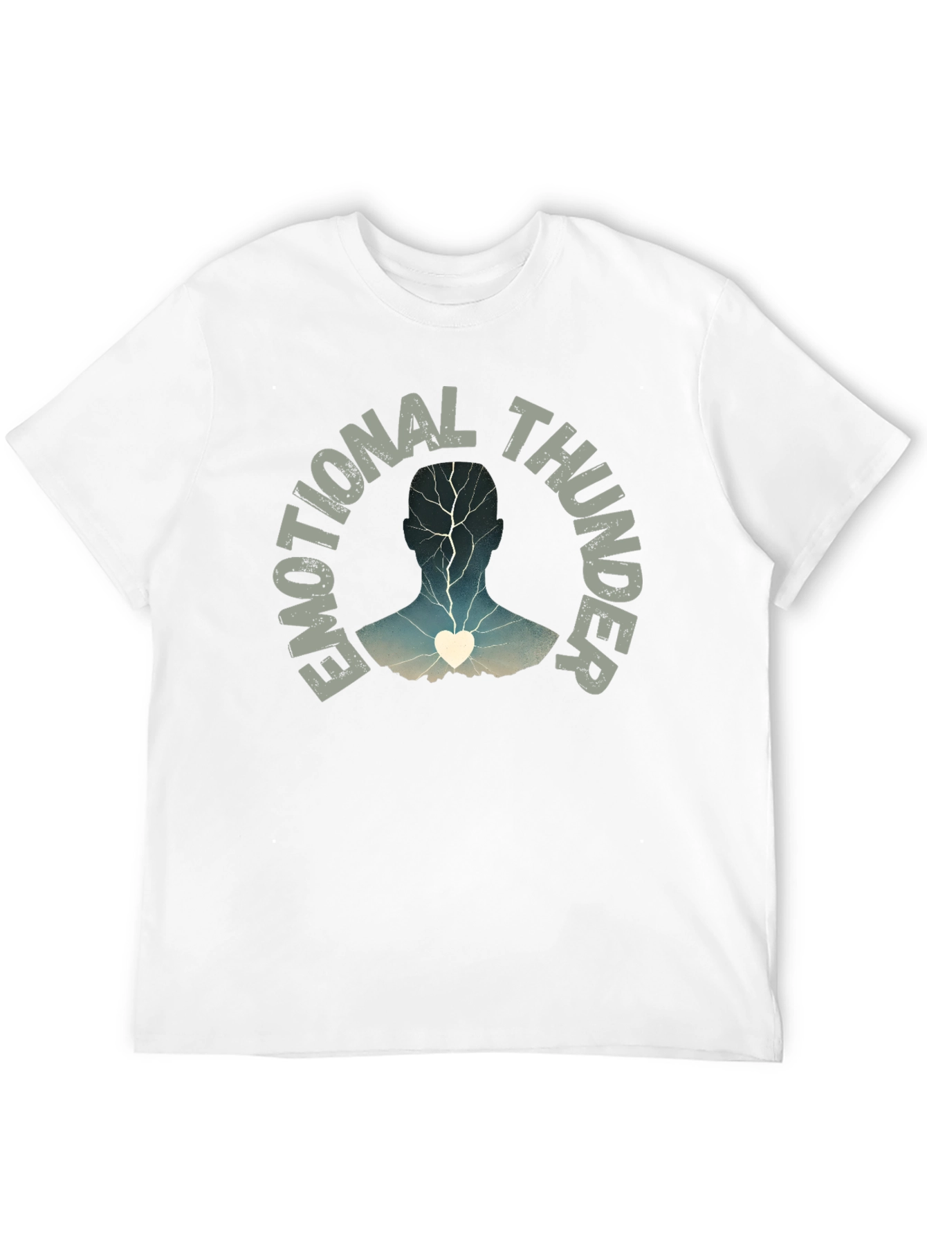 Emotional Thunder T-Shirt: Expressive Graphic Tee