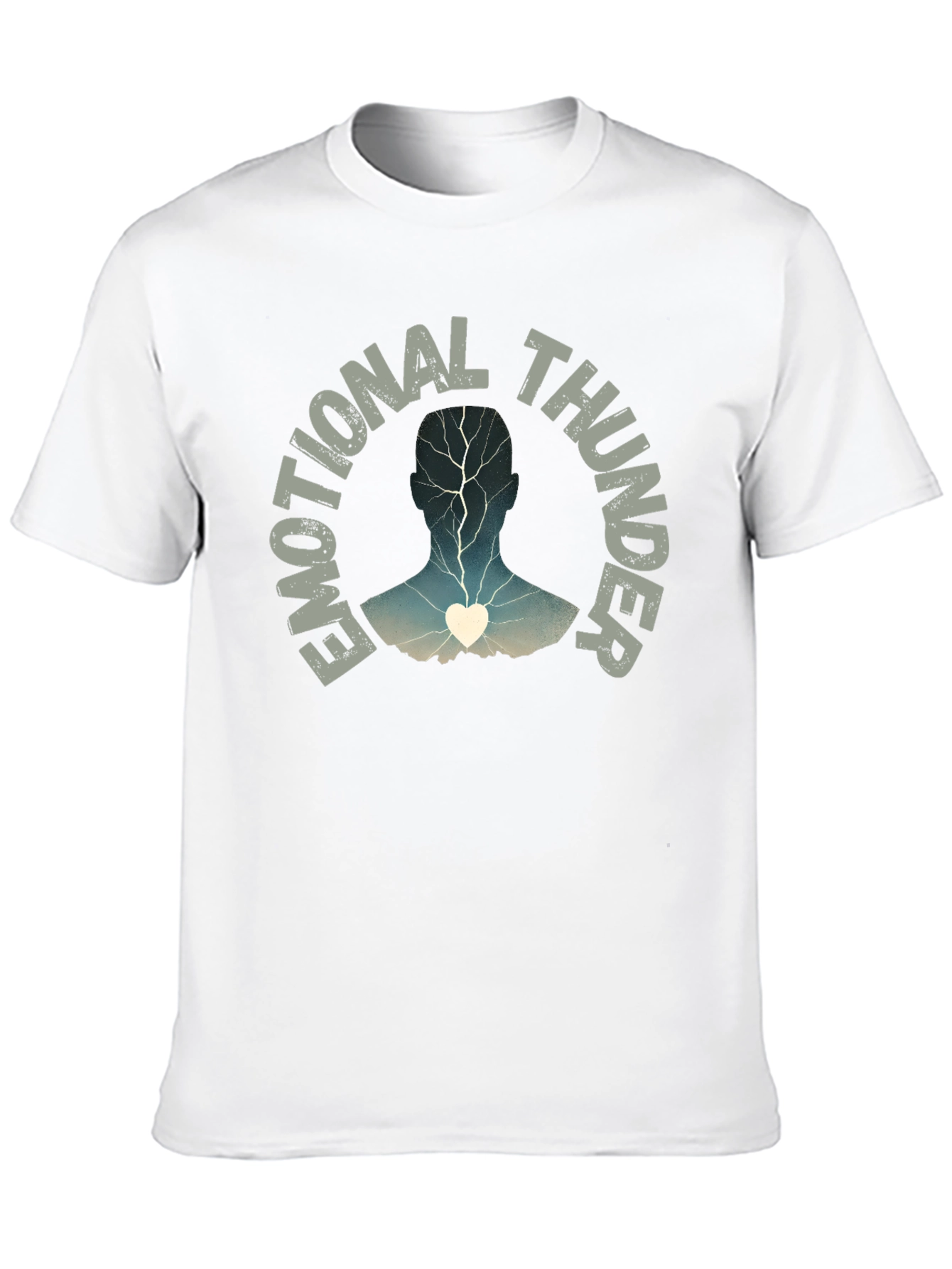 Emotional Thunder T-Shirt: Expressive Graphic Tee