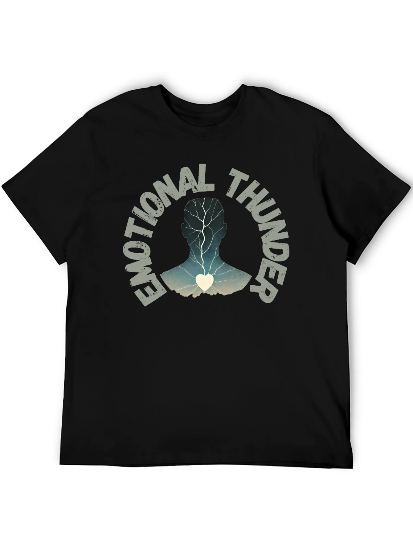 Emotional Thunder T-Shirt: Expressive Graphic Tee