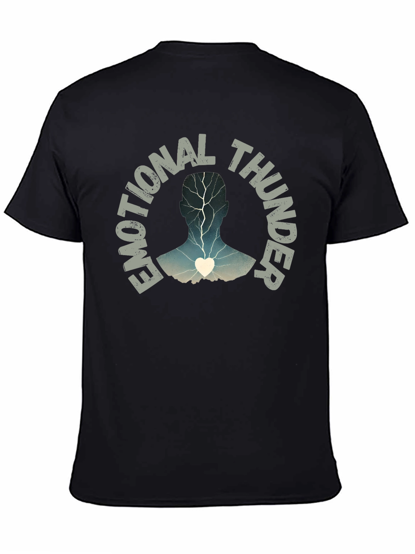 Emotional Thunder T-Shirt: Expressive Graphic Tee