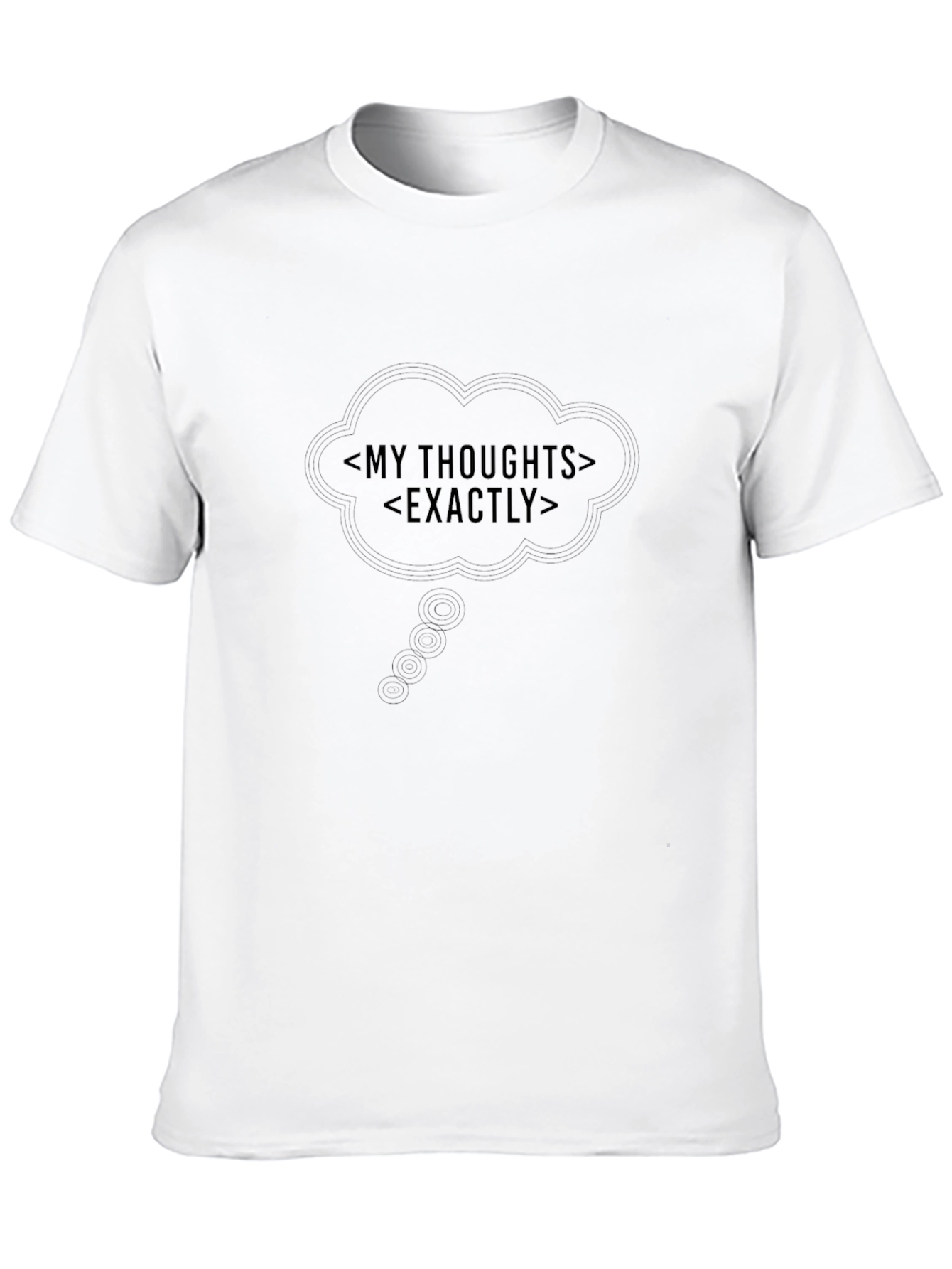 My Thoughts Exactly Black T-Shirt
