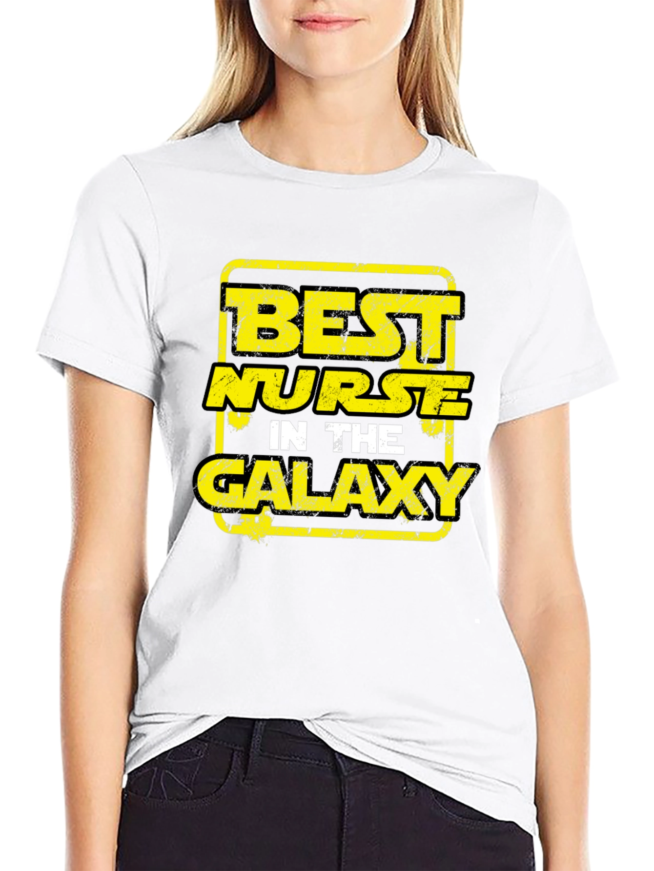 Best Nurse in The Galaxy Black T-Shirt