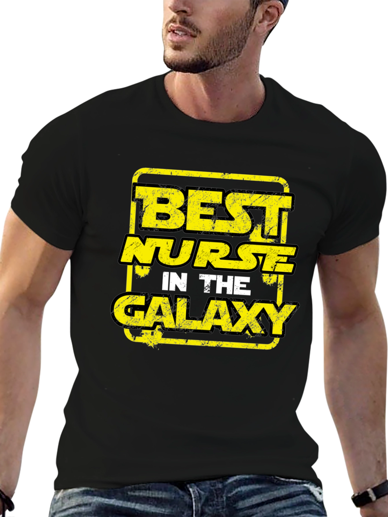 Best Nurse in The Galaxy Black T-Shirt