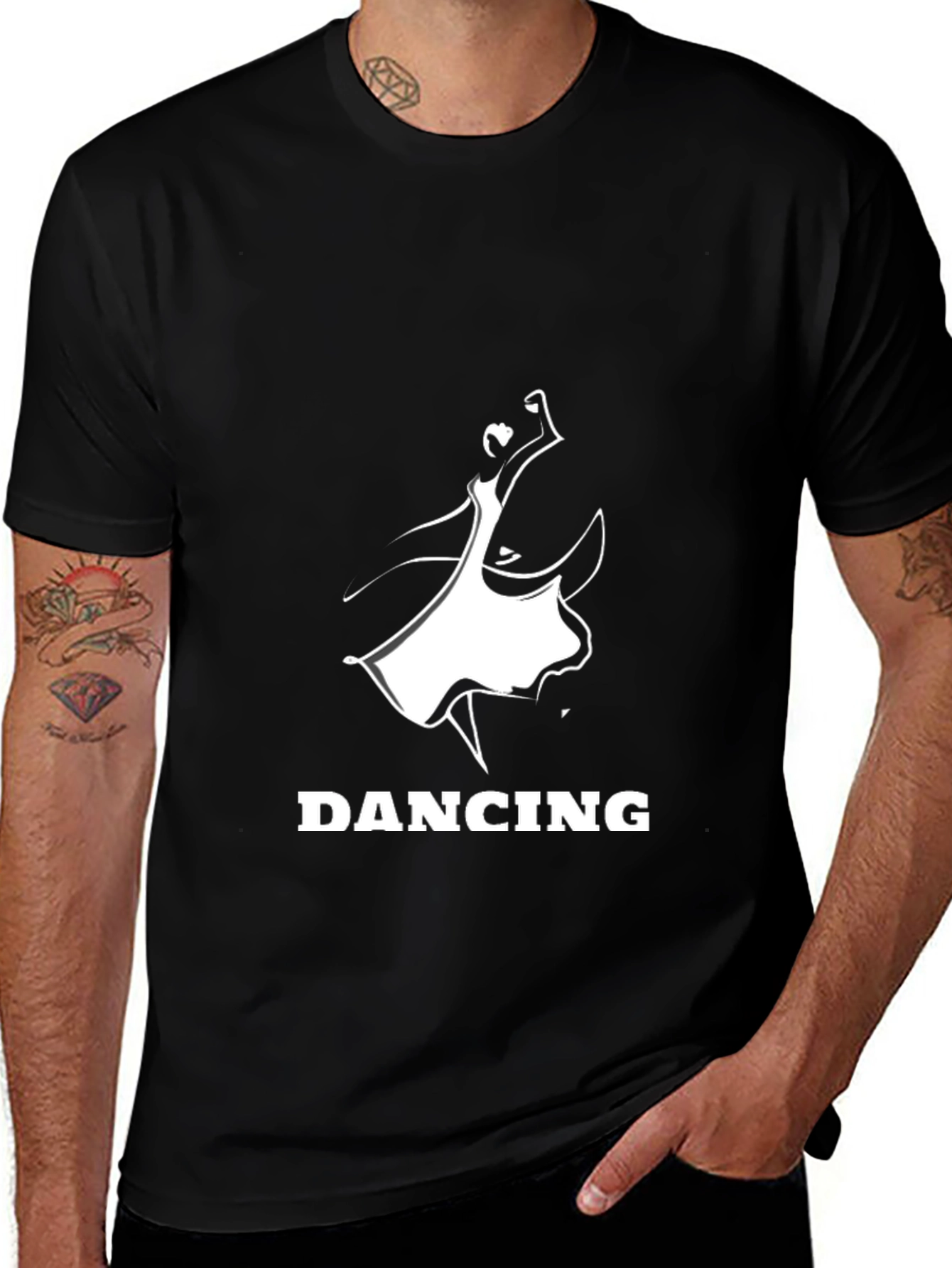 Dancing Silhouette Graphic T-Shirt