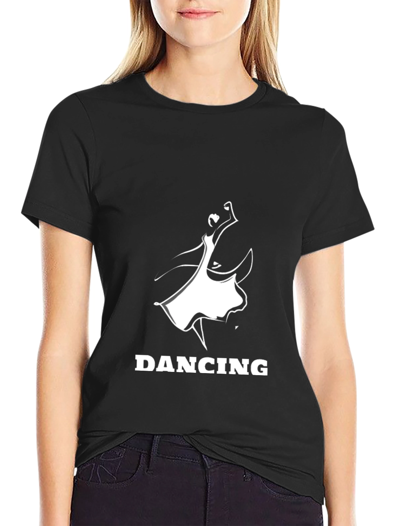Dancing Silhouette Graphic T-Shirt