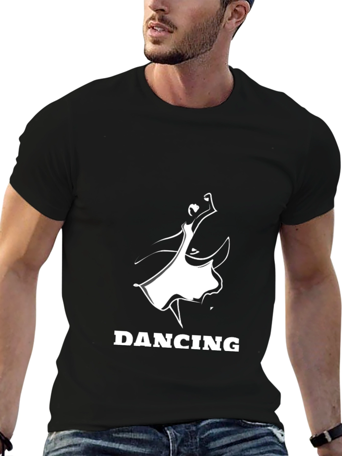 Dancing Silhouette Graphic T-Shirt