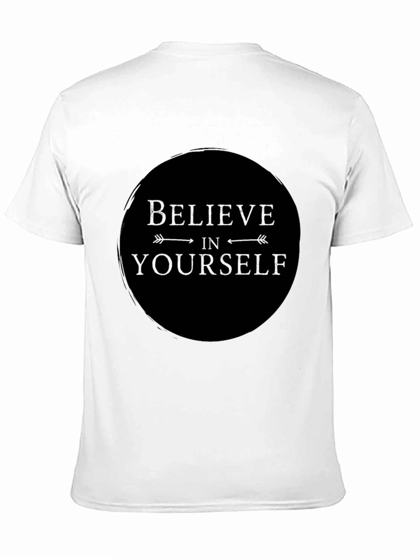 Believe In Yourself Black T-Shirt - Inspirational Graphic Tee