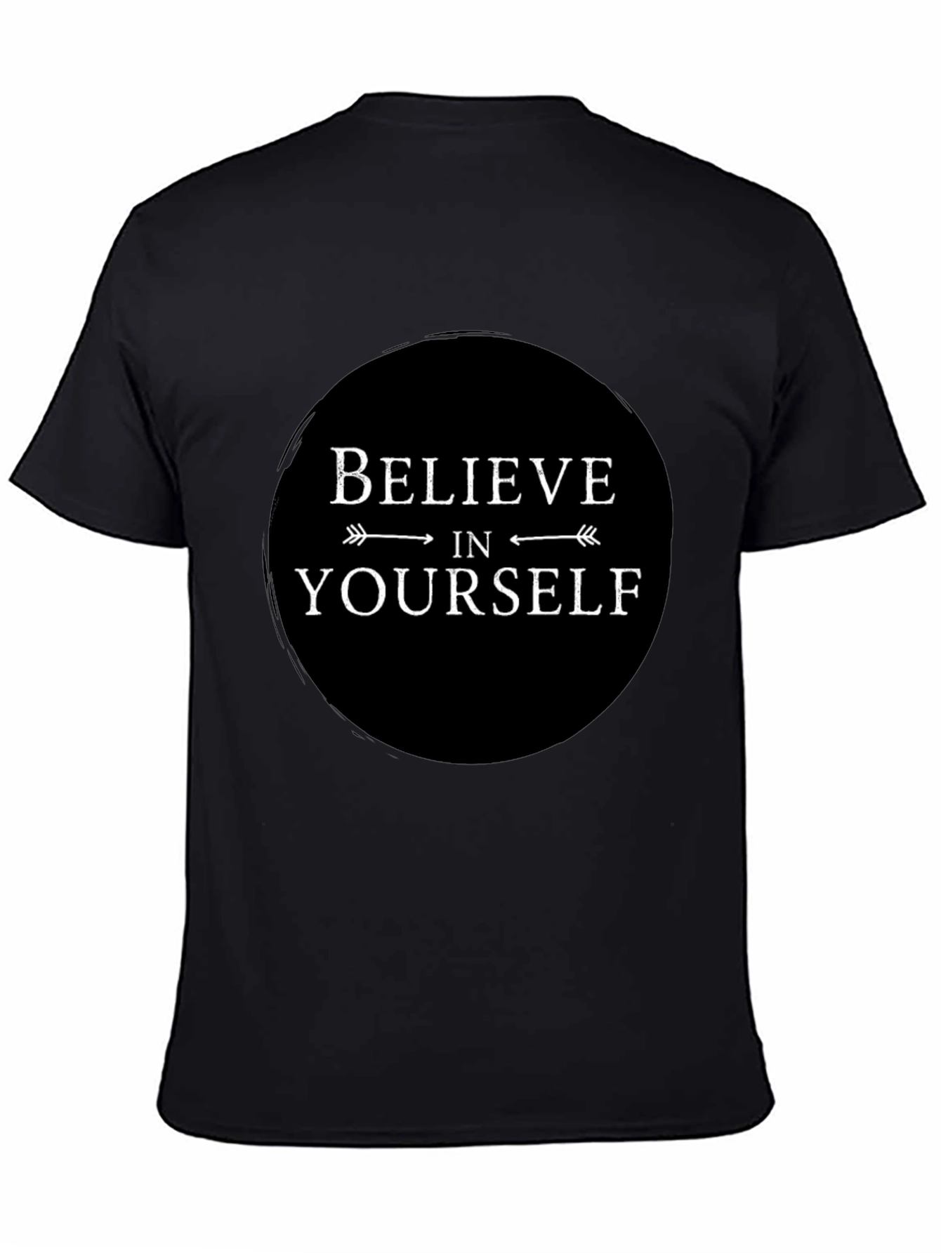 Believe In Yourself Black T-Shirt - Inspirational Graphic Tee