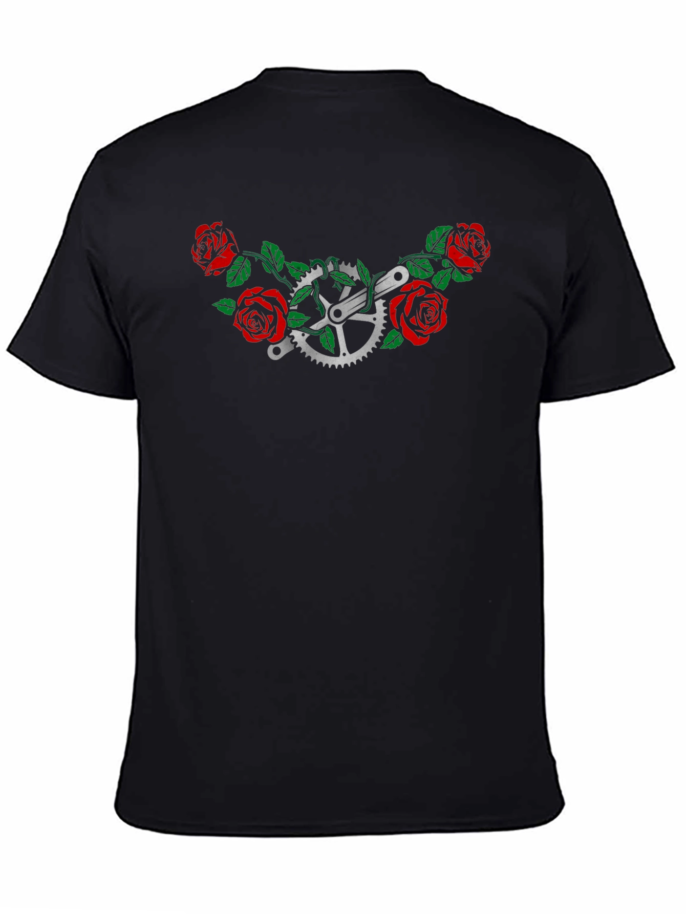Rose Bike T-Shirt - Floral Cycling Graphic Tee