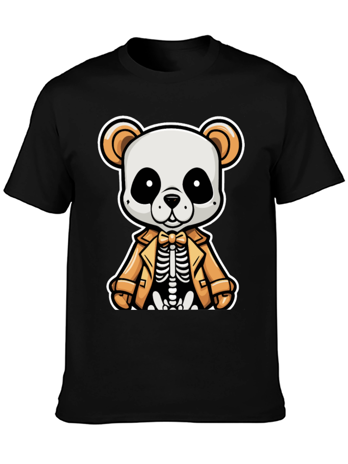 Panda Skeleton in Suit Graphic Tee