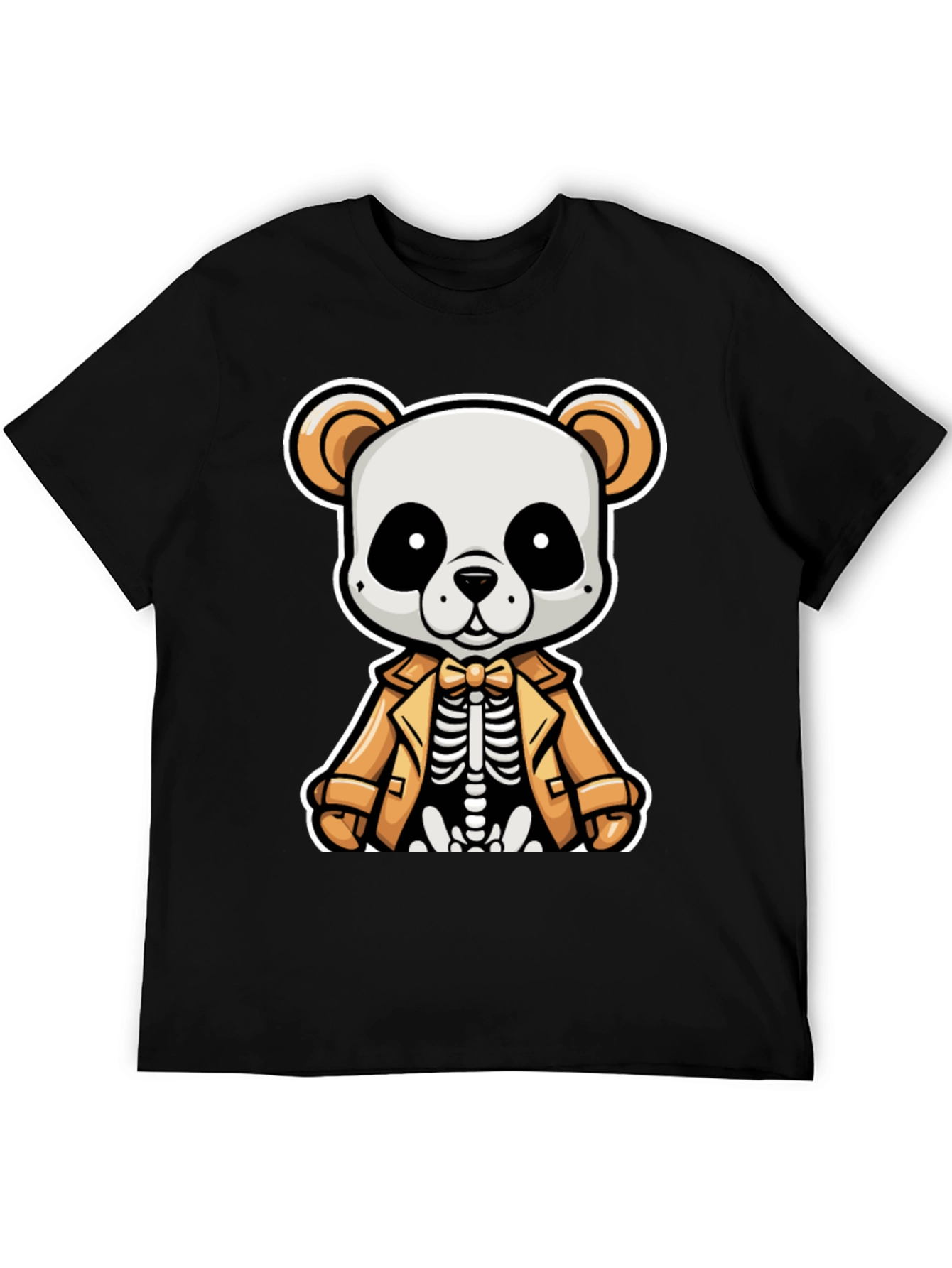 Panda Skeleton in Suit Graphic Tee