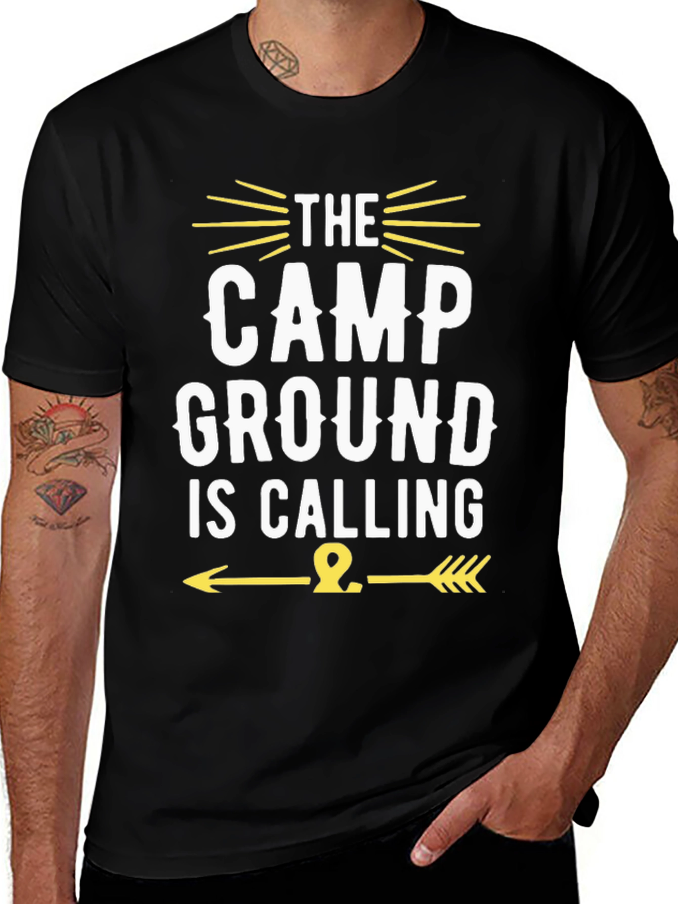 Campground Calling Graphic T-Shirt - Camping Adventure Tee
