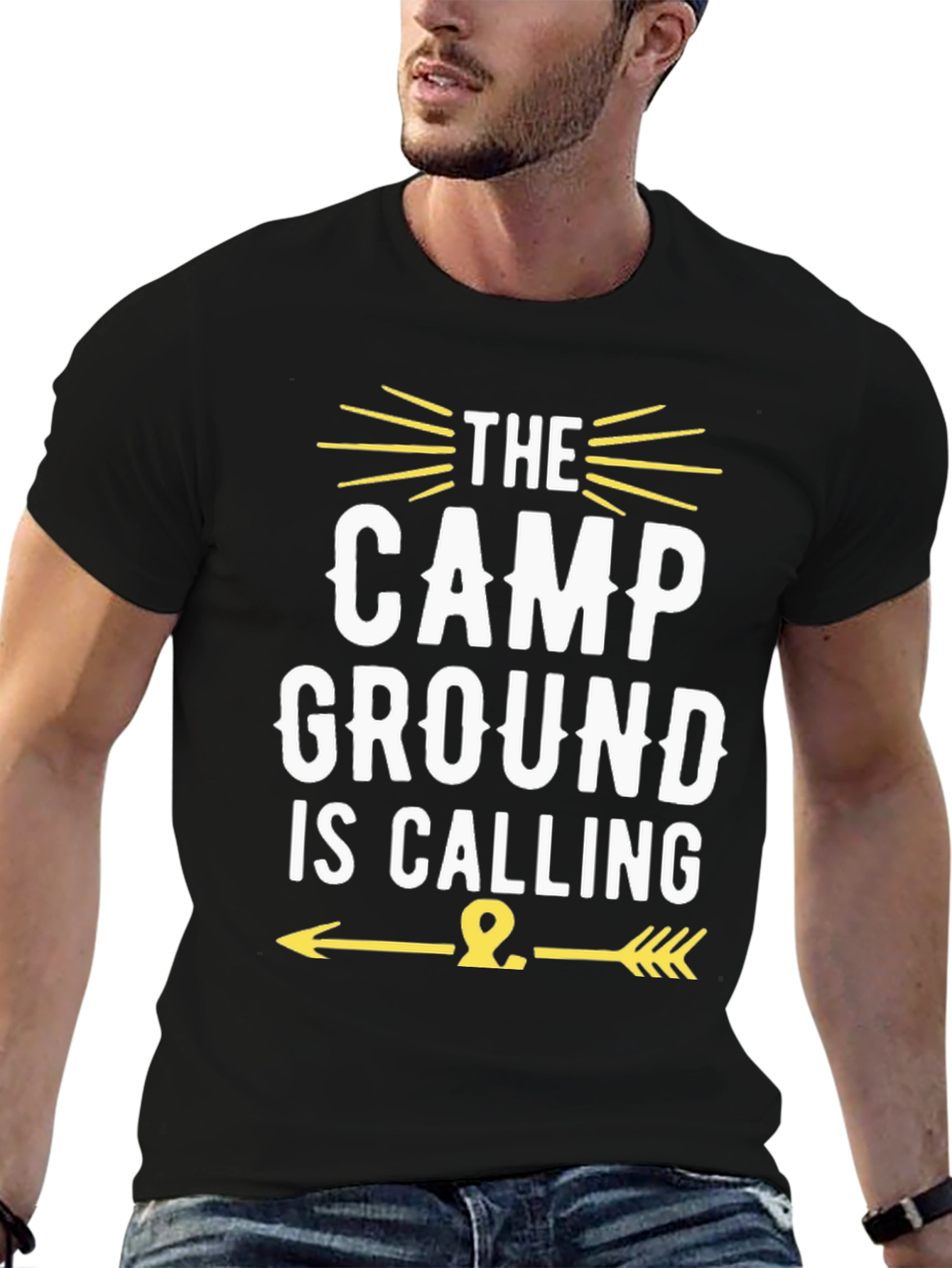 Campground Calling Graphic T-Shirt - Camping Adventure Tee