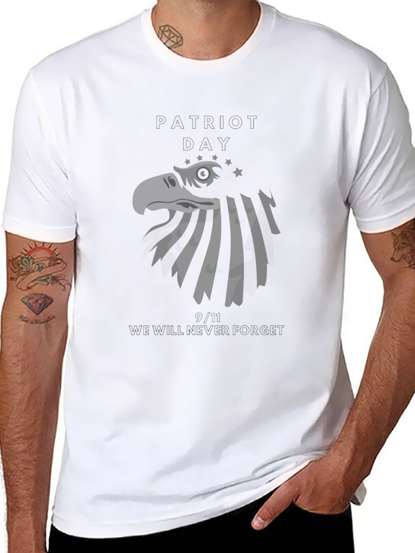 Patriot Day Graphic T-Shirt - Never Forget