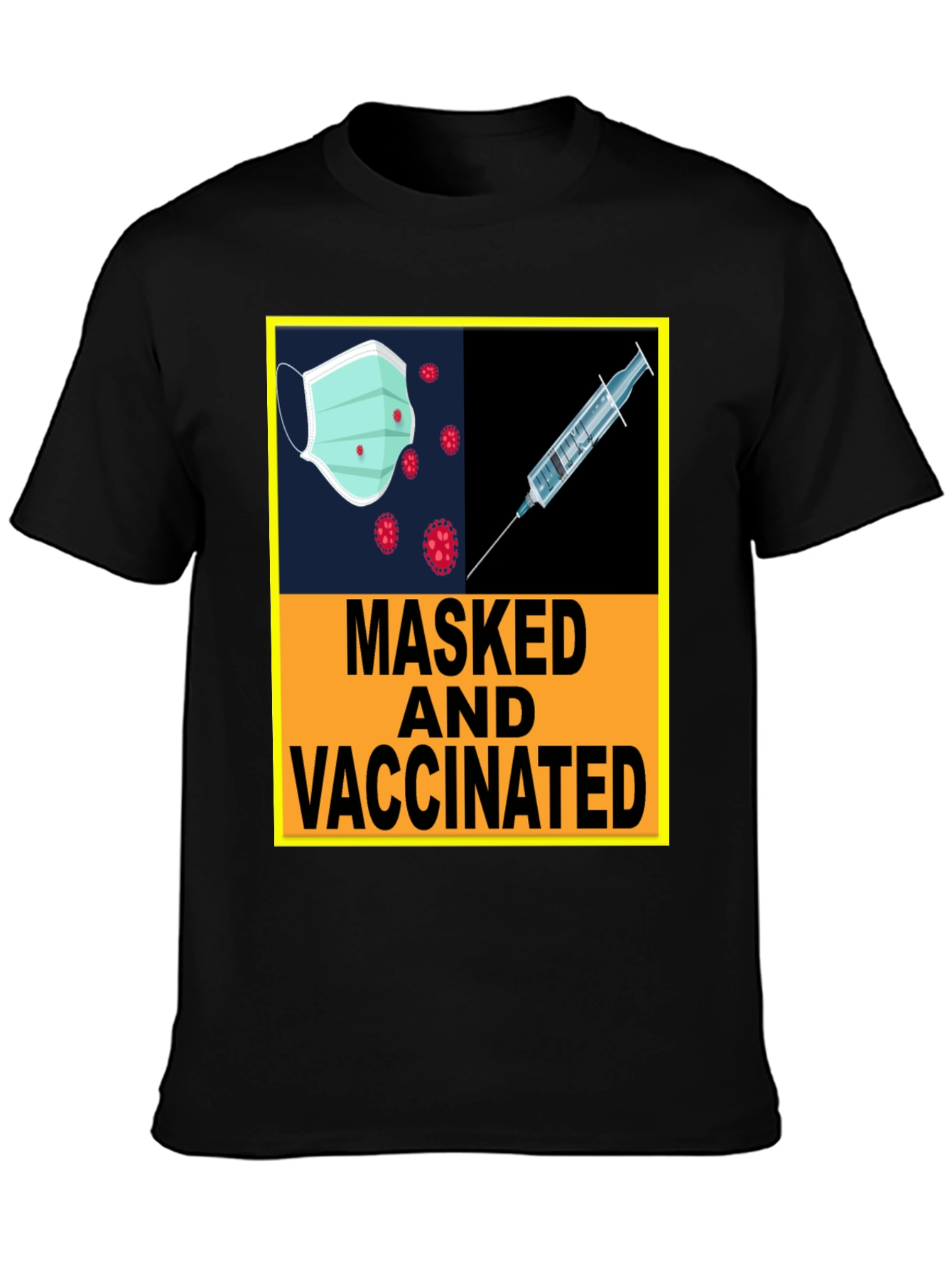 Masked and Vaccinated Graphic Tee